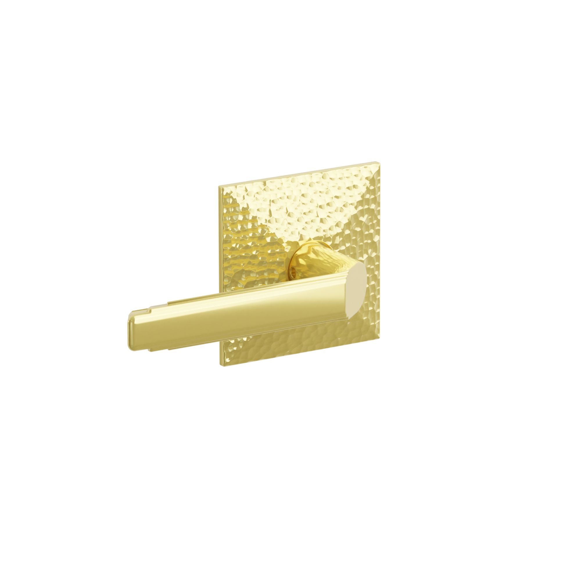 Emtek Concealed Fastener Milano Lever Set With Hammered Rosette