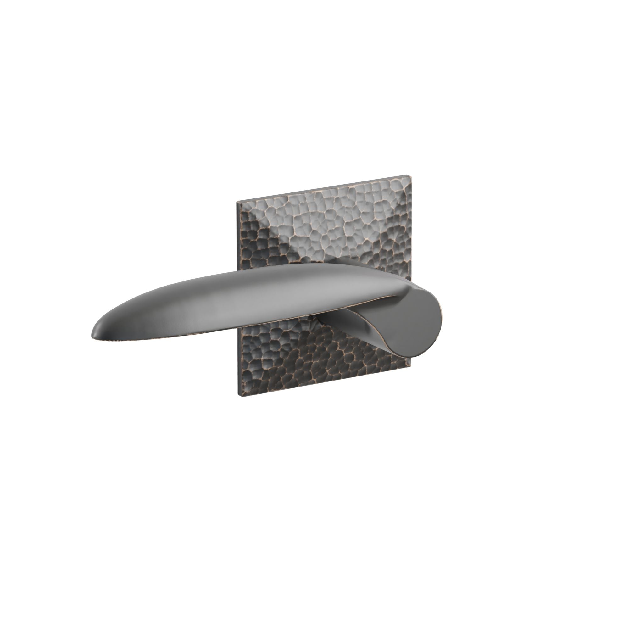 Emtek Hammered Lever Set with Hammered Rosette