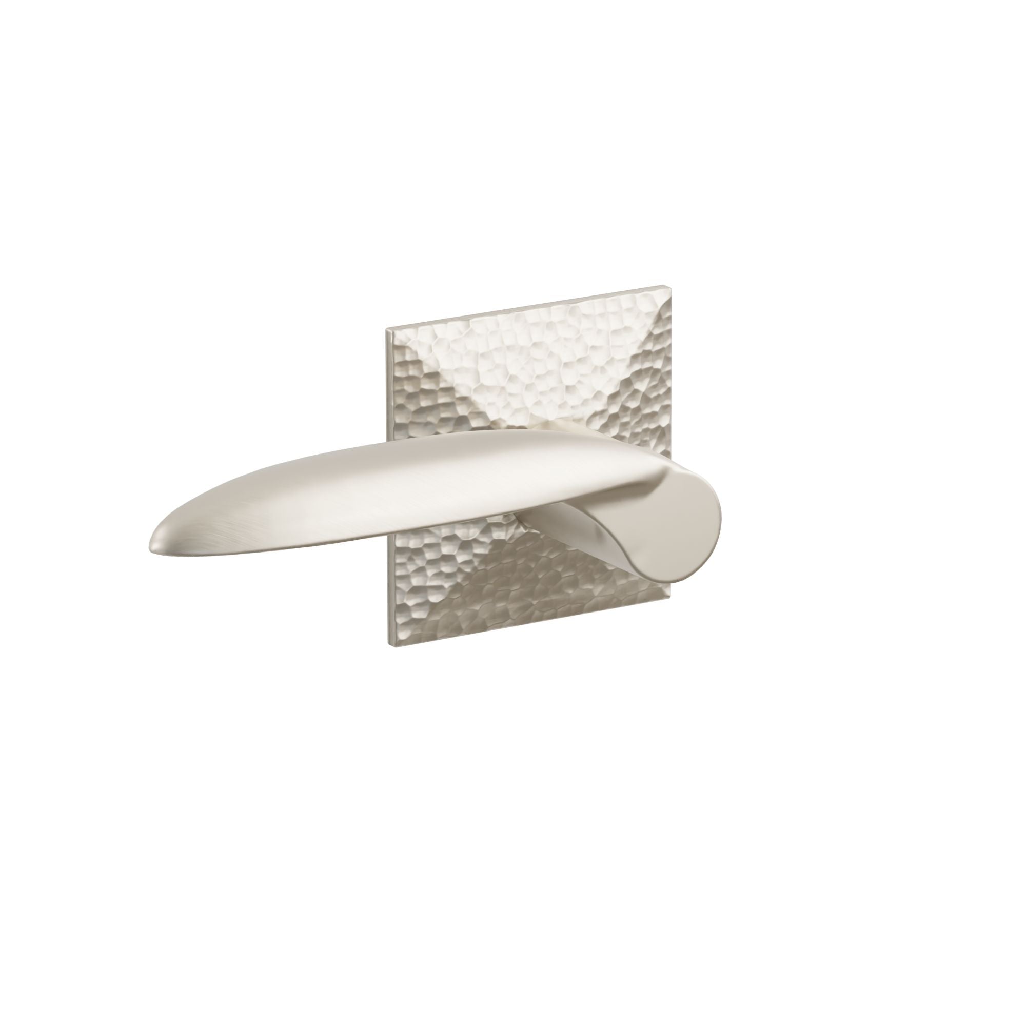 Emtek Concealed Fastener Mercury Lever Set With Hammered Rosette