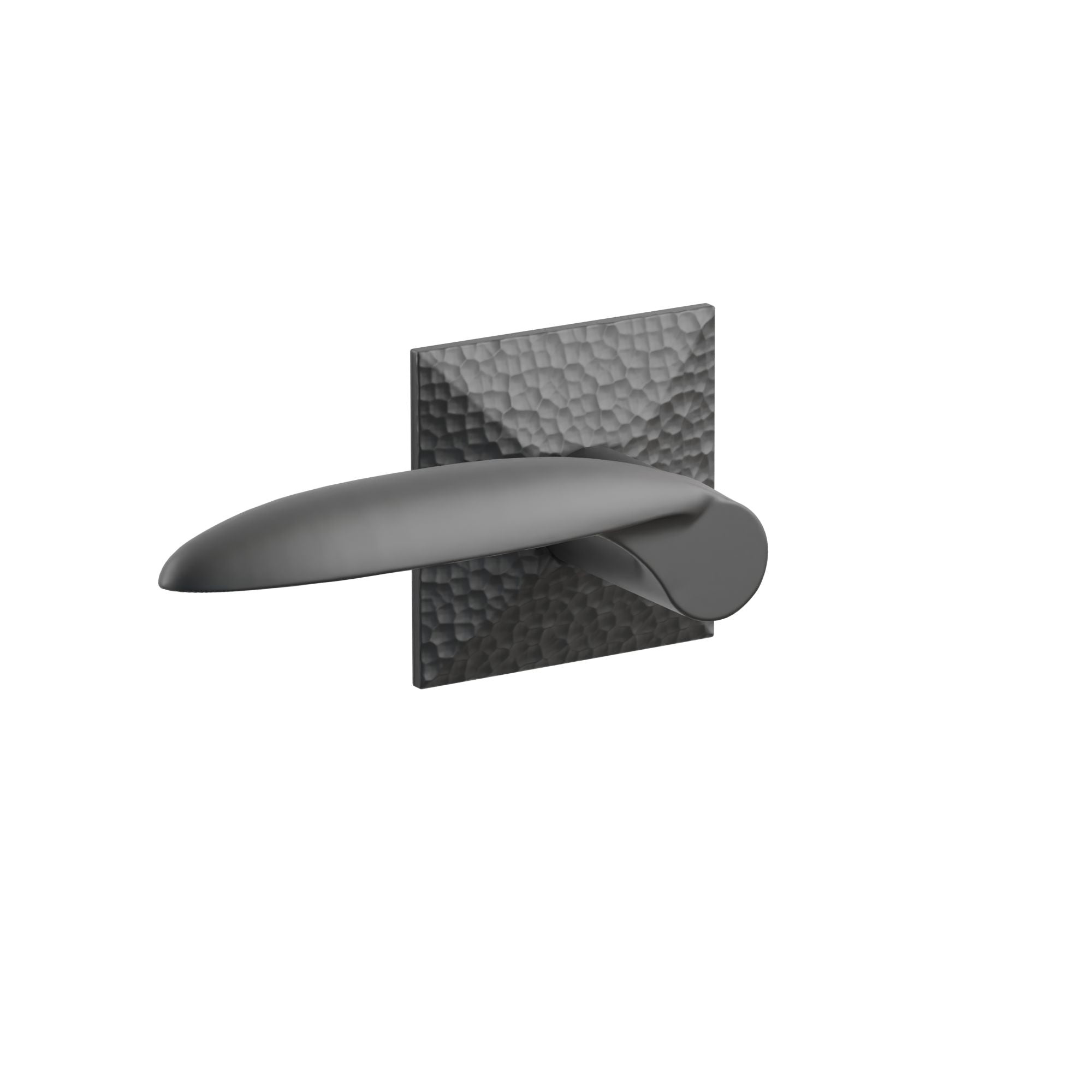 Emtek Concealed Fastener Mercury Lever Set With Hammered Rosette