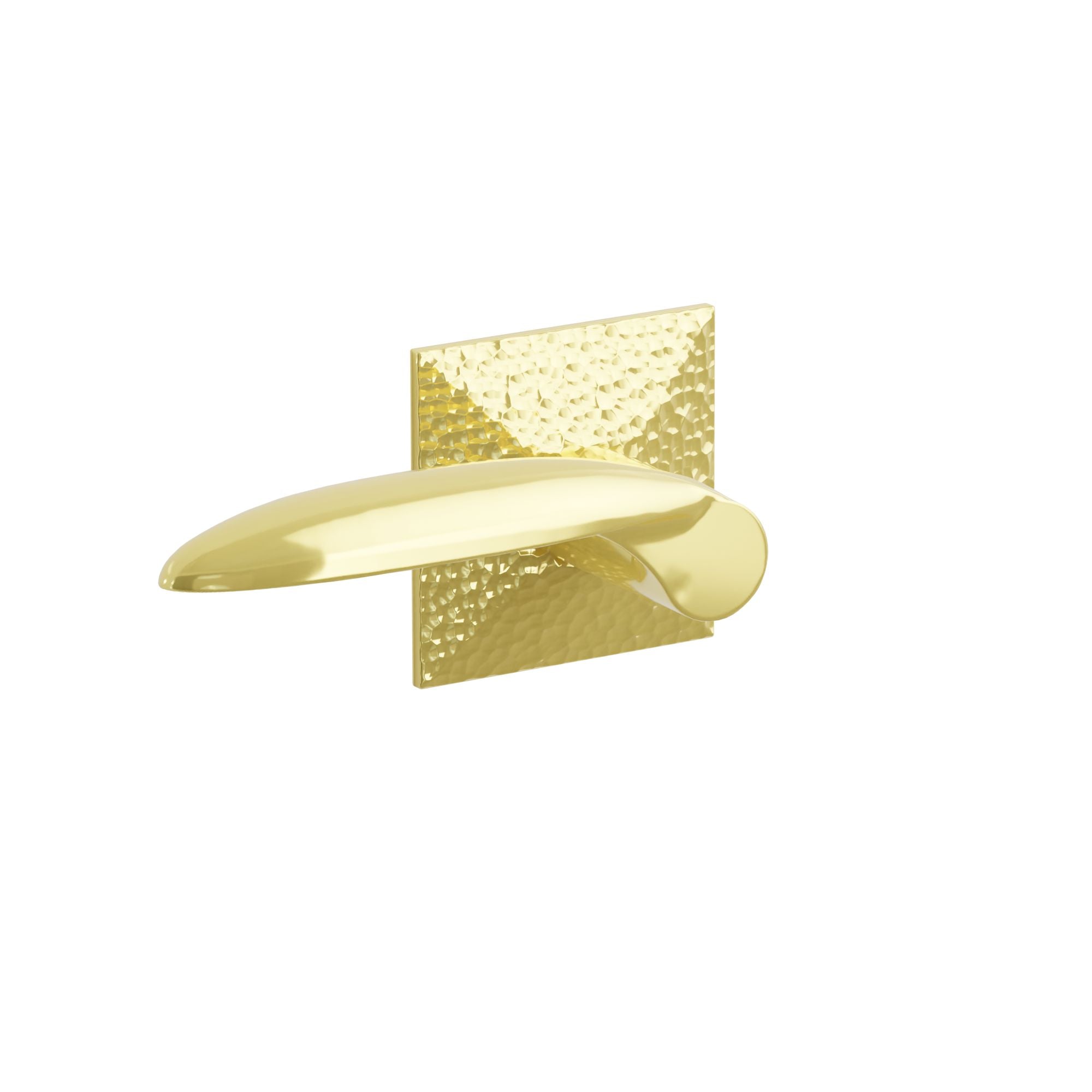 Emtek Concealed Fastener Mercury Lever Set With Hammered Rosette