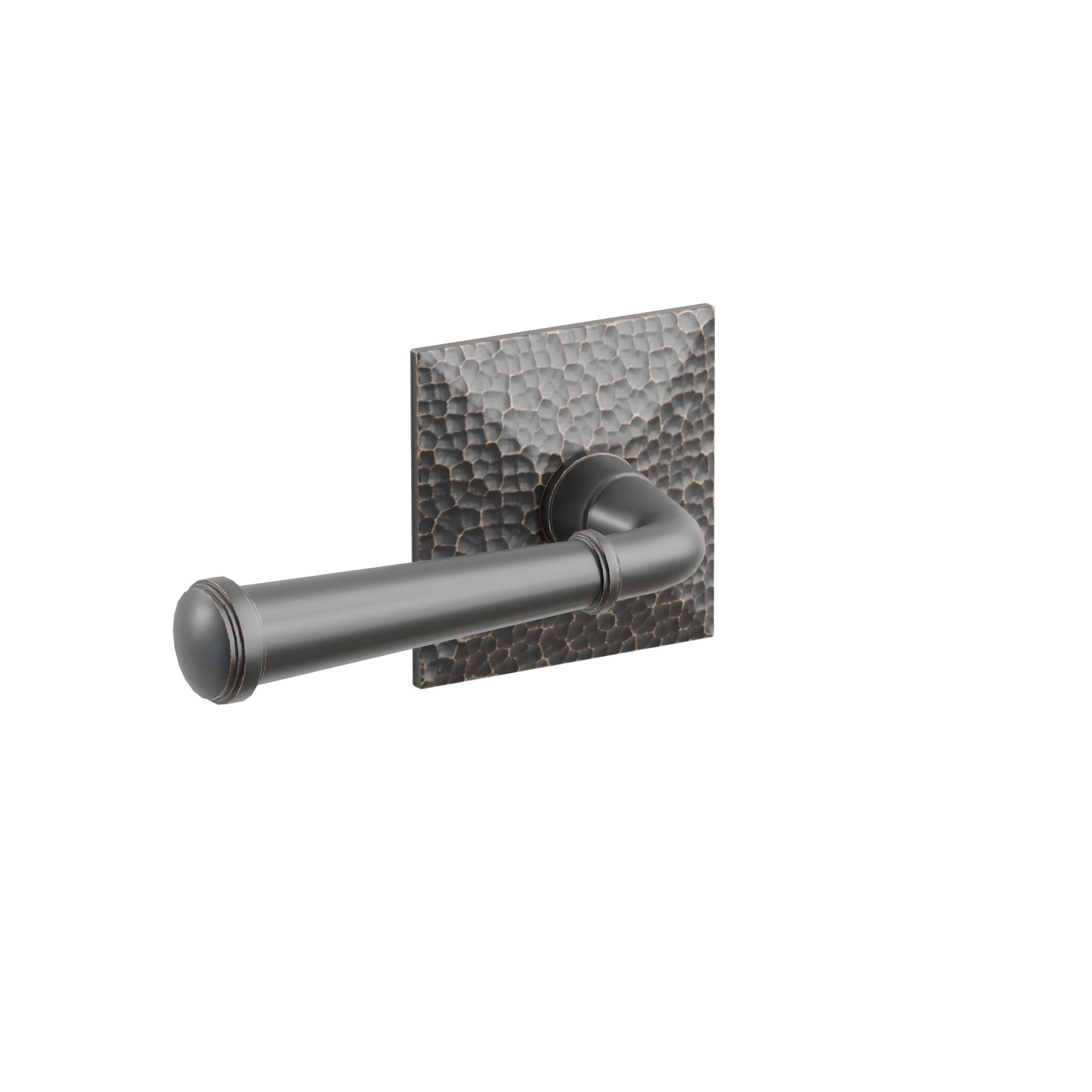 Emtek Mercury Lever Set with Hammered Rosette