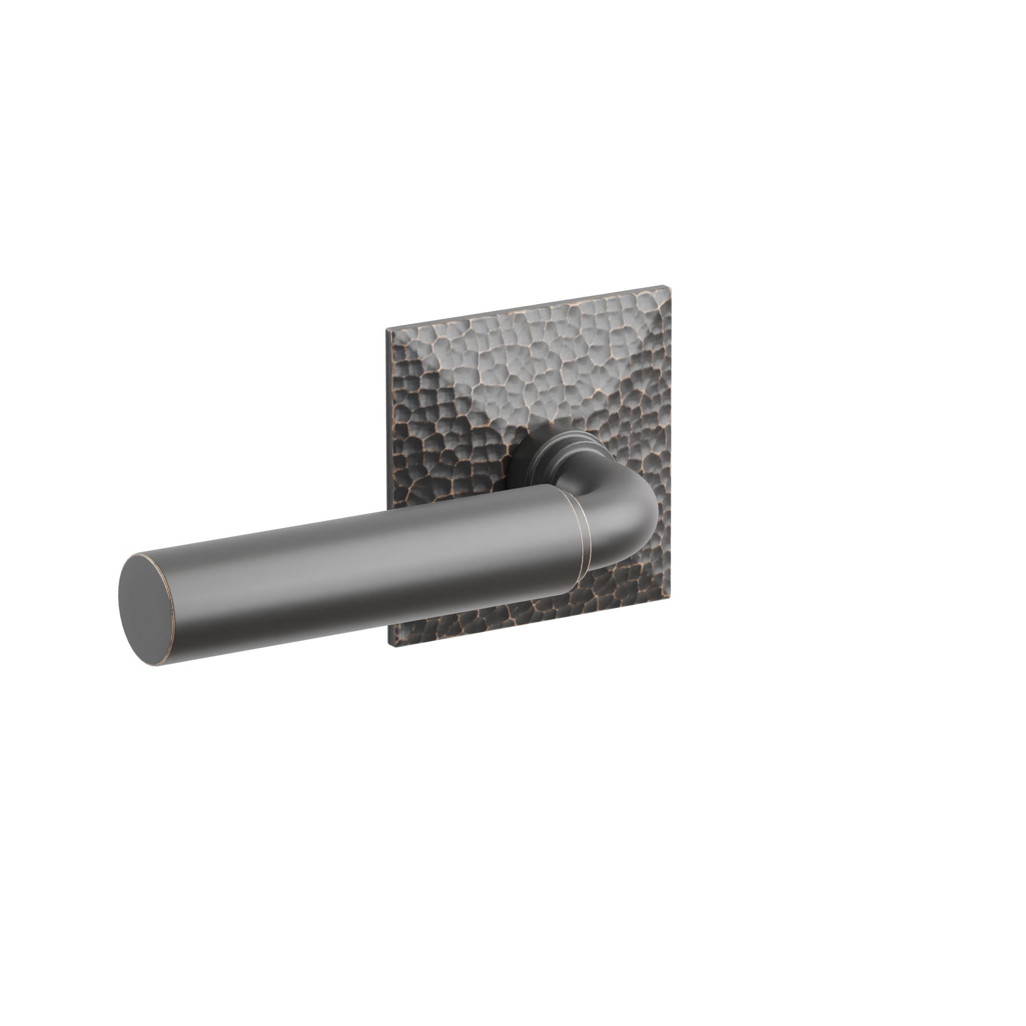 Emtek Concealed Fastener Manning Lever Set With Hammered Rosette