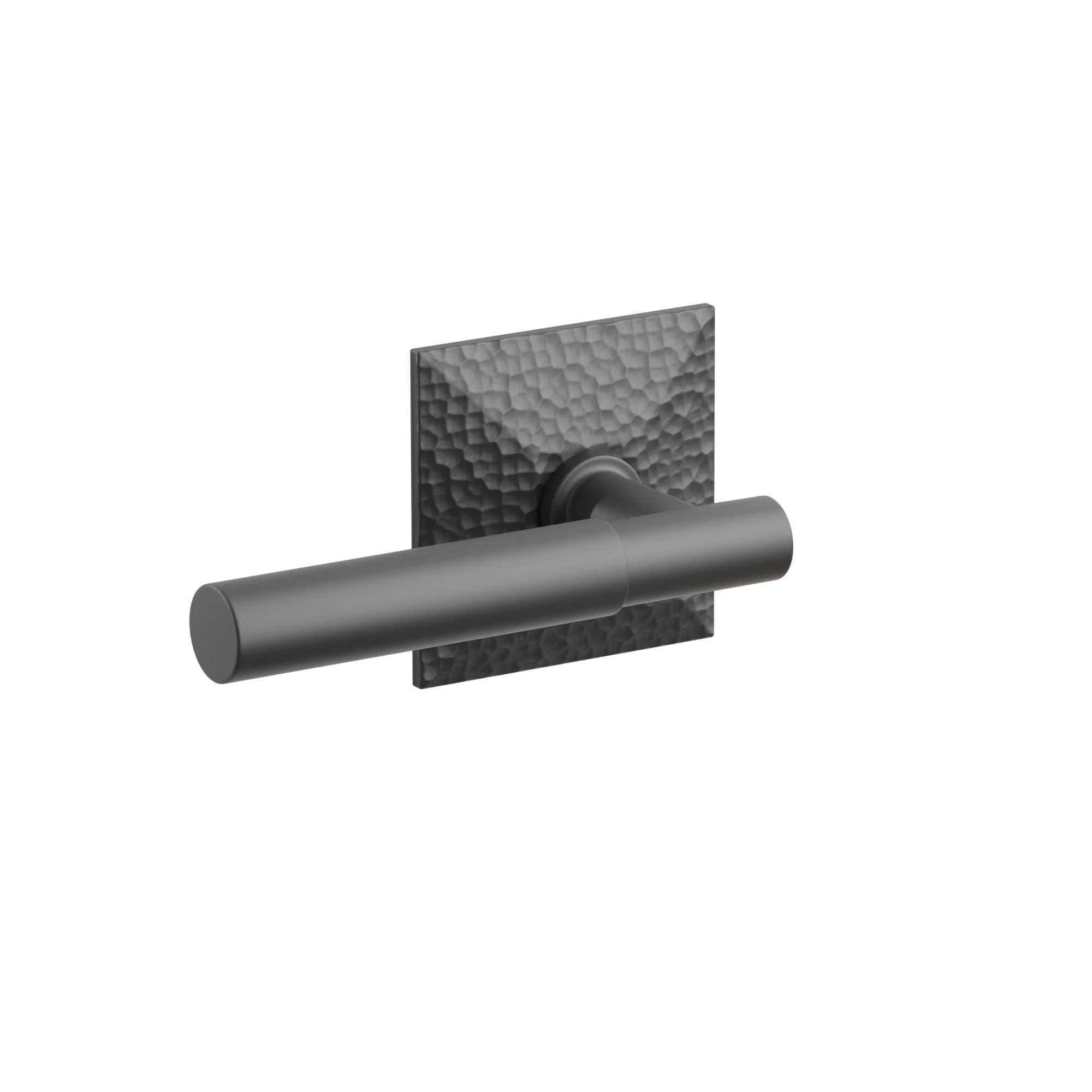 Emtek Concealed Fastener Myles Lever Set With Hammered Rosette