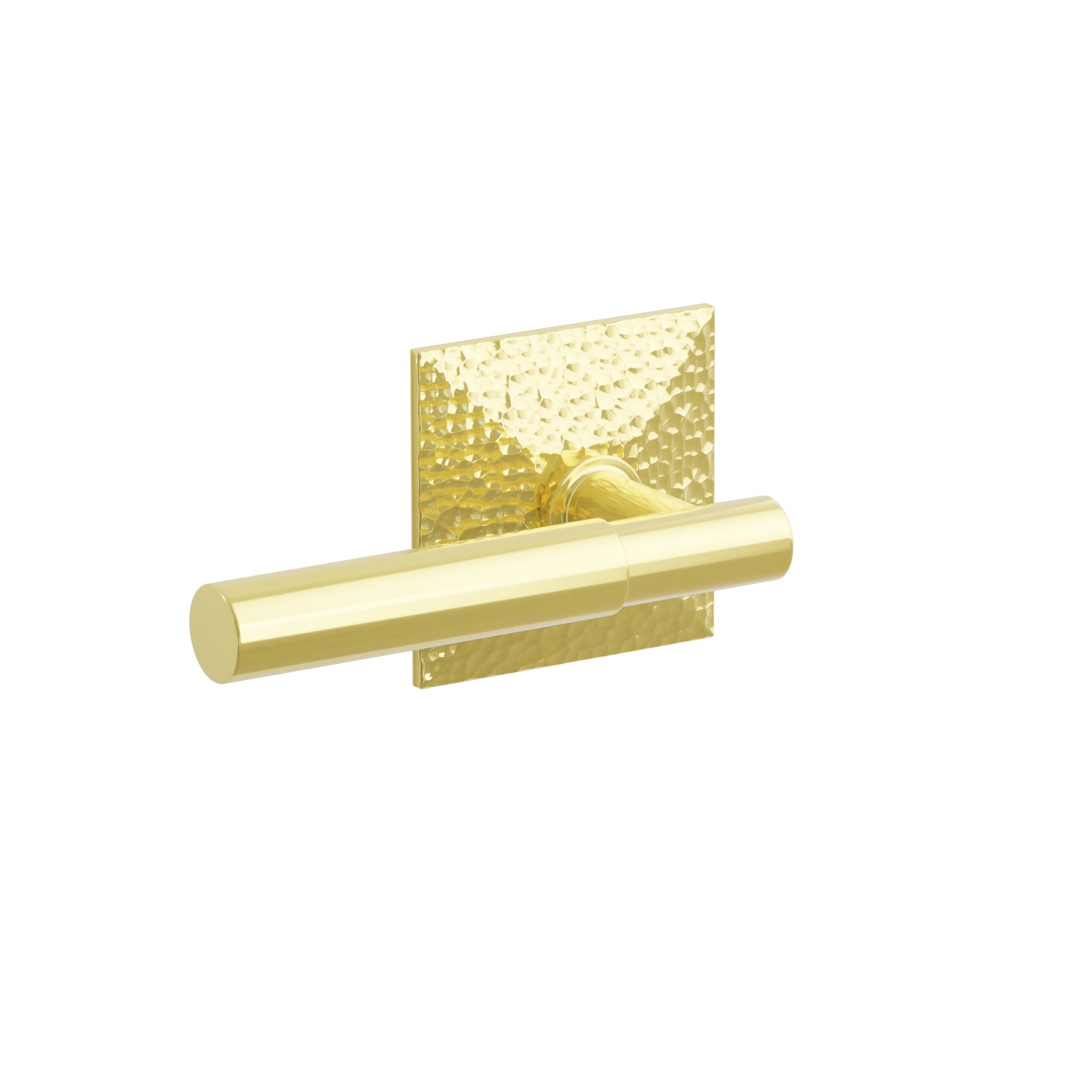 Emtek Concealed Fastener Myles Lever Set With Hammered Rosette