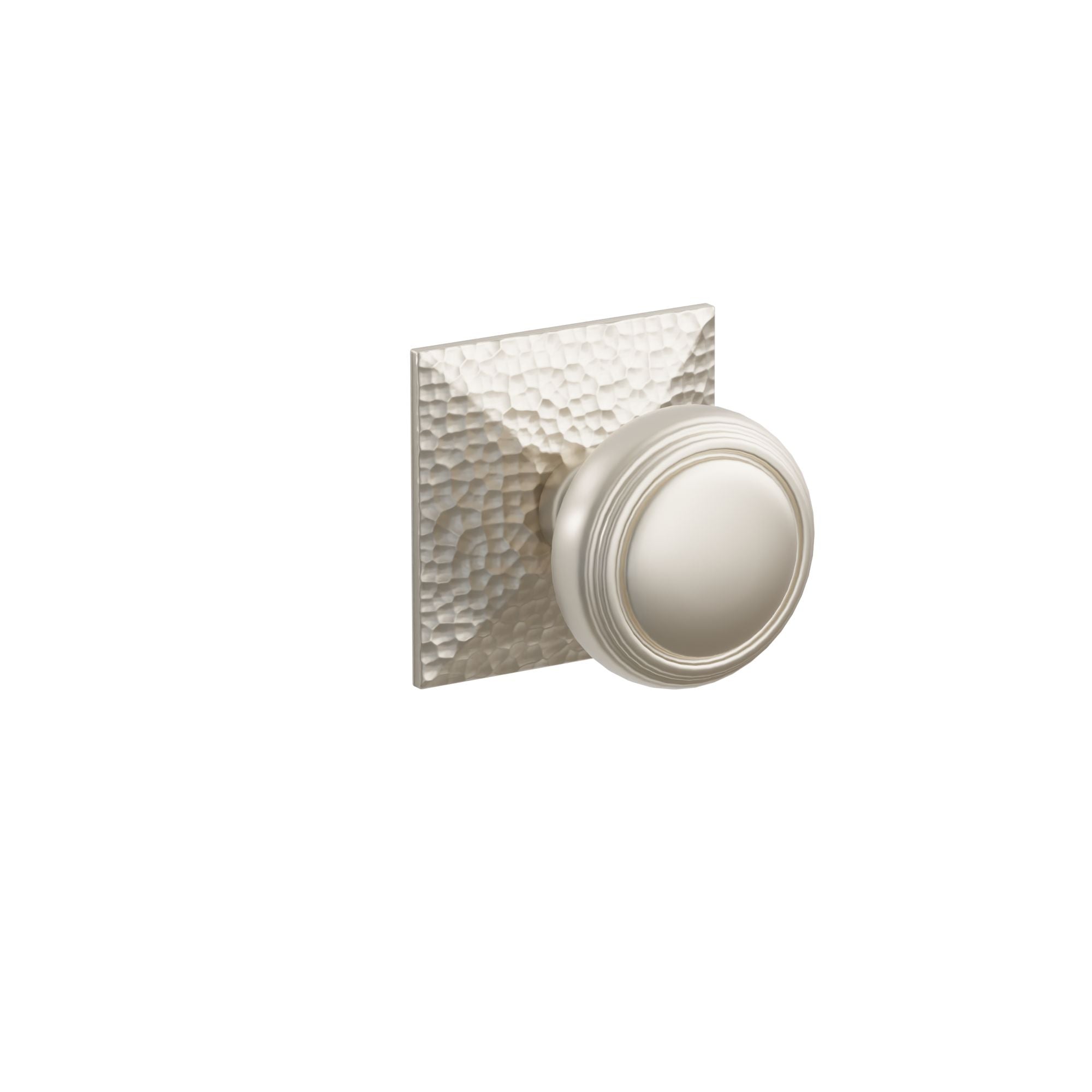 Emtek Concealed Fastener Norwich Knob Set With Hammered Rosette