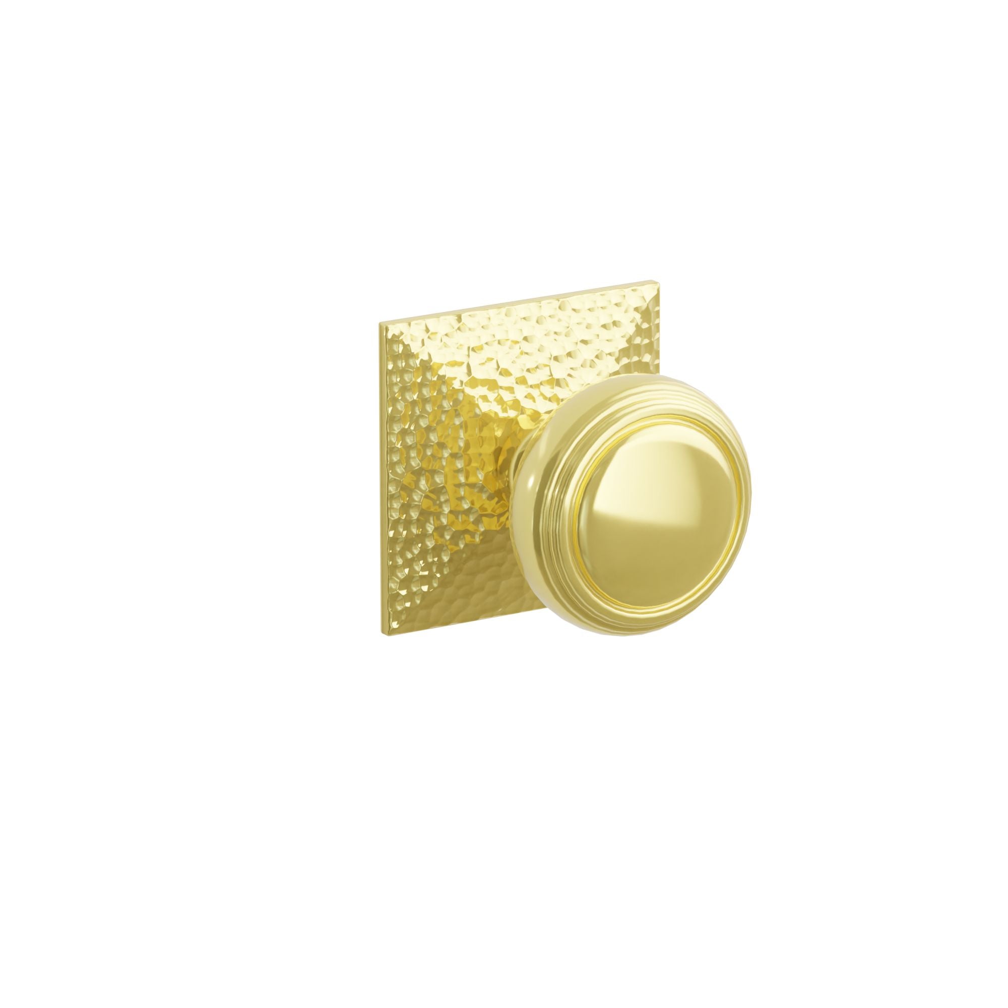 Emtek Norwich Knob Set with Hammered Rosette