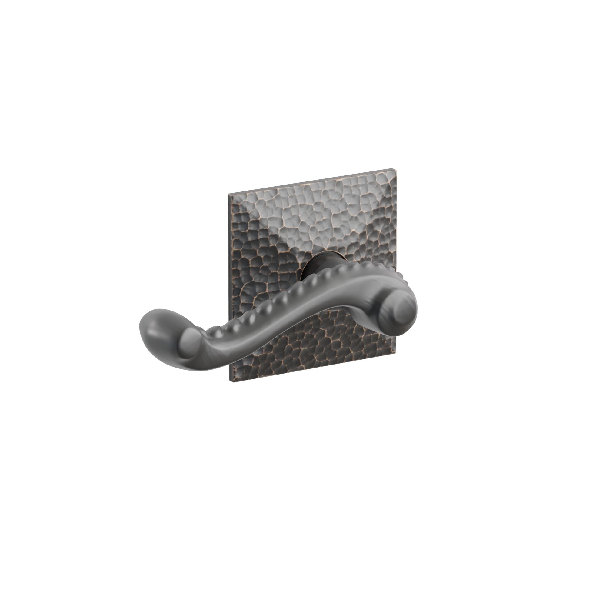 Emtek Rope Lever Set with Hammered Rosette