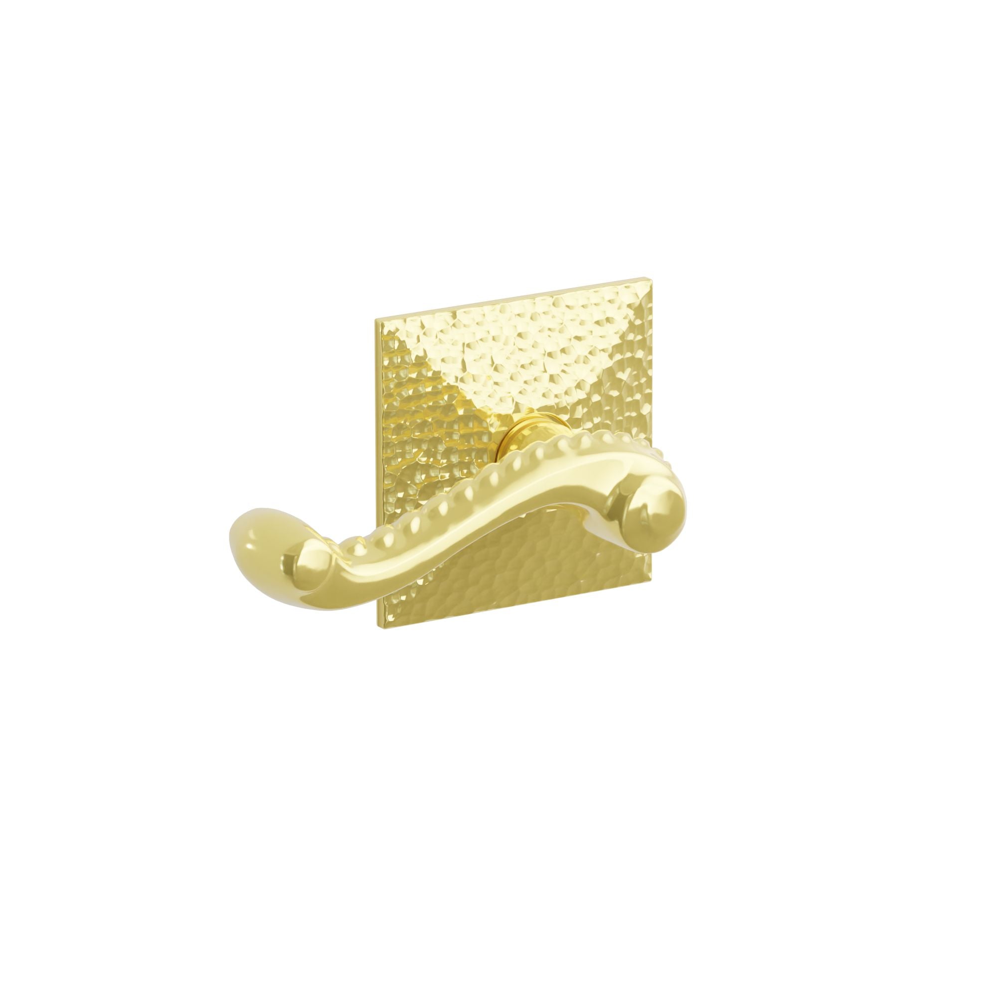 Emtek Concealed Fastener Rope Lever Set With Hammered Rosette