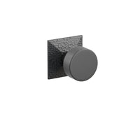 Emtek Round Knob Set with Hammered Rosette