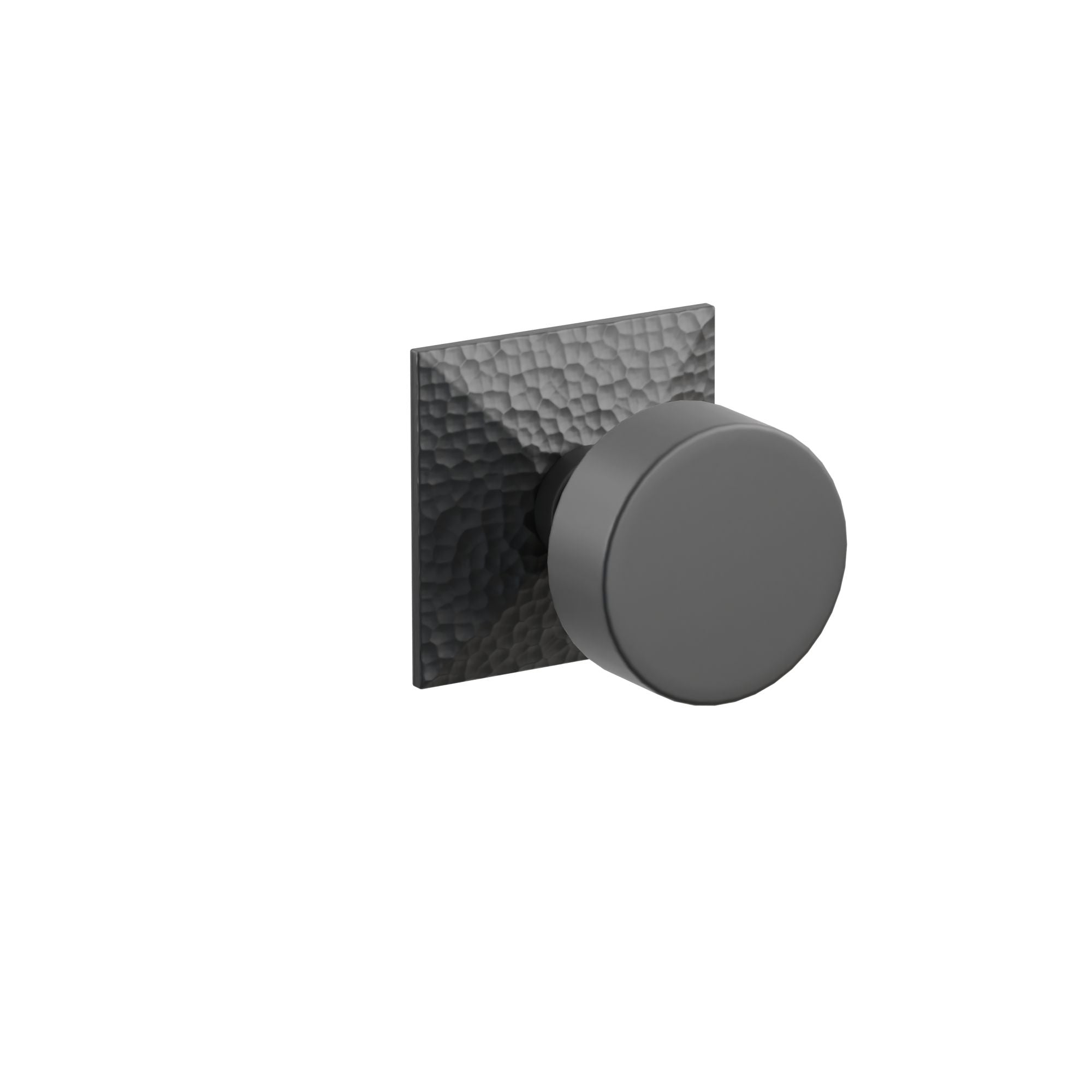 Emtek Concealed Fastener Round Knob Set With Hammered Rosette