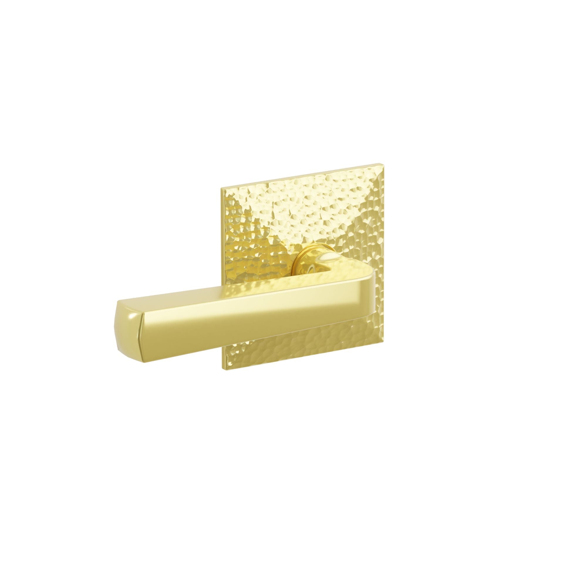 Emtek Concealed Fastener Sion Lever Set With Hammered Rosette