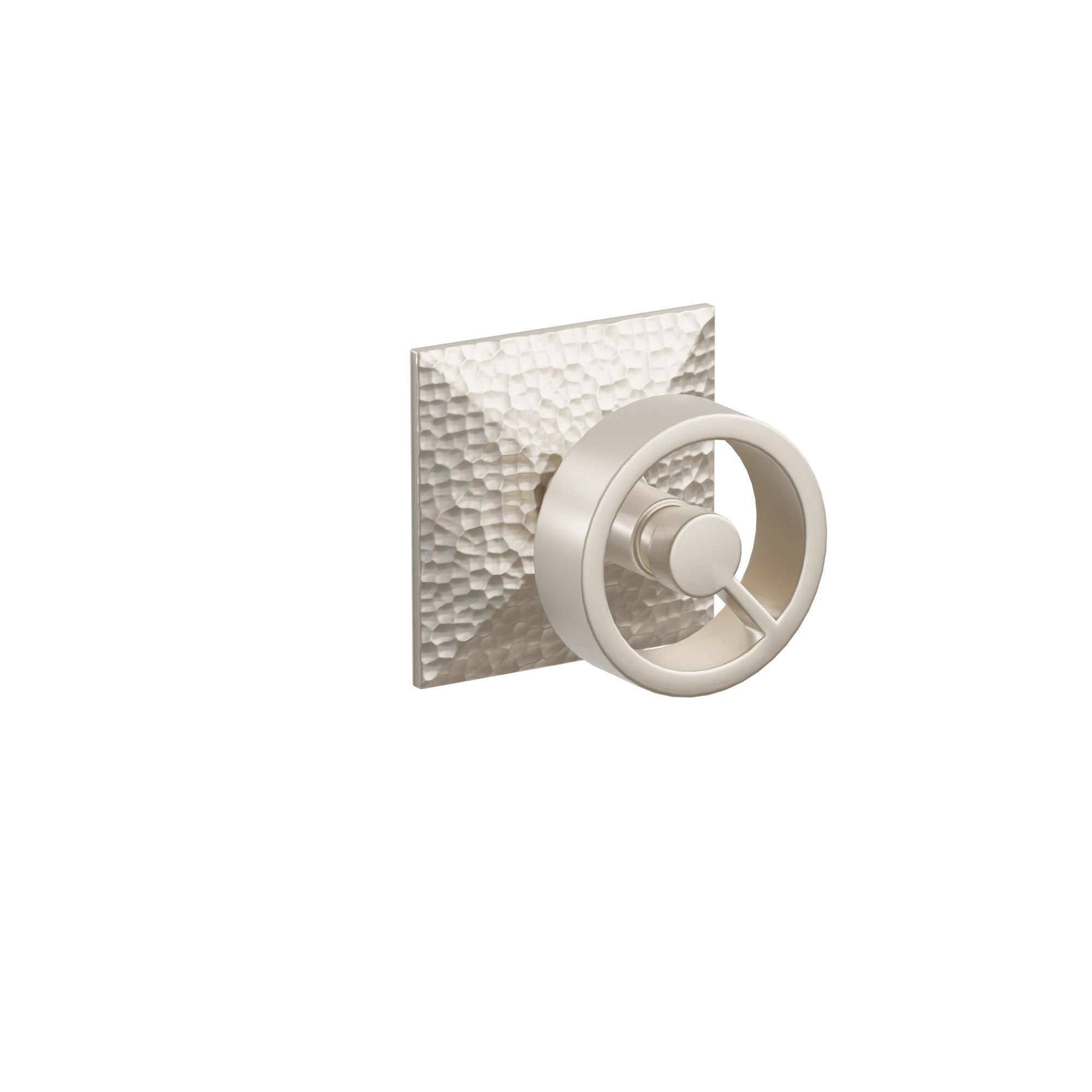Emtek Concealed Fastener Spoke Knob Set With Hammered Rosette