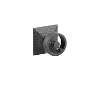 Emtek Concealed Fastener Spoke Knob Set With Hammered Rosette