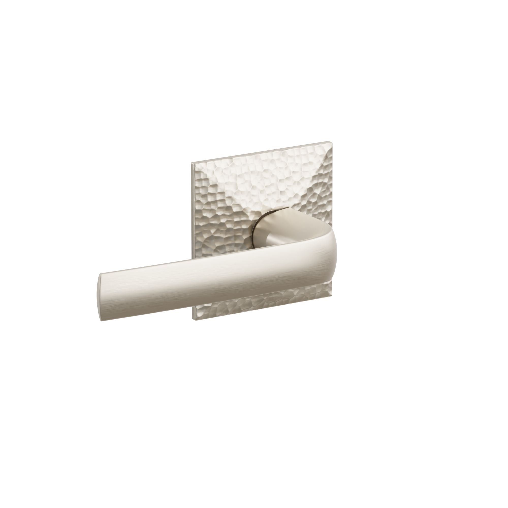 Emtek Concealed Fastener Spencer Lever Set With Hammered Rosette