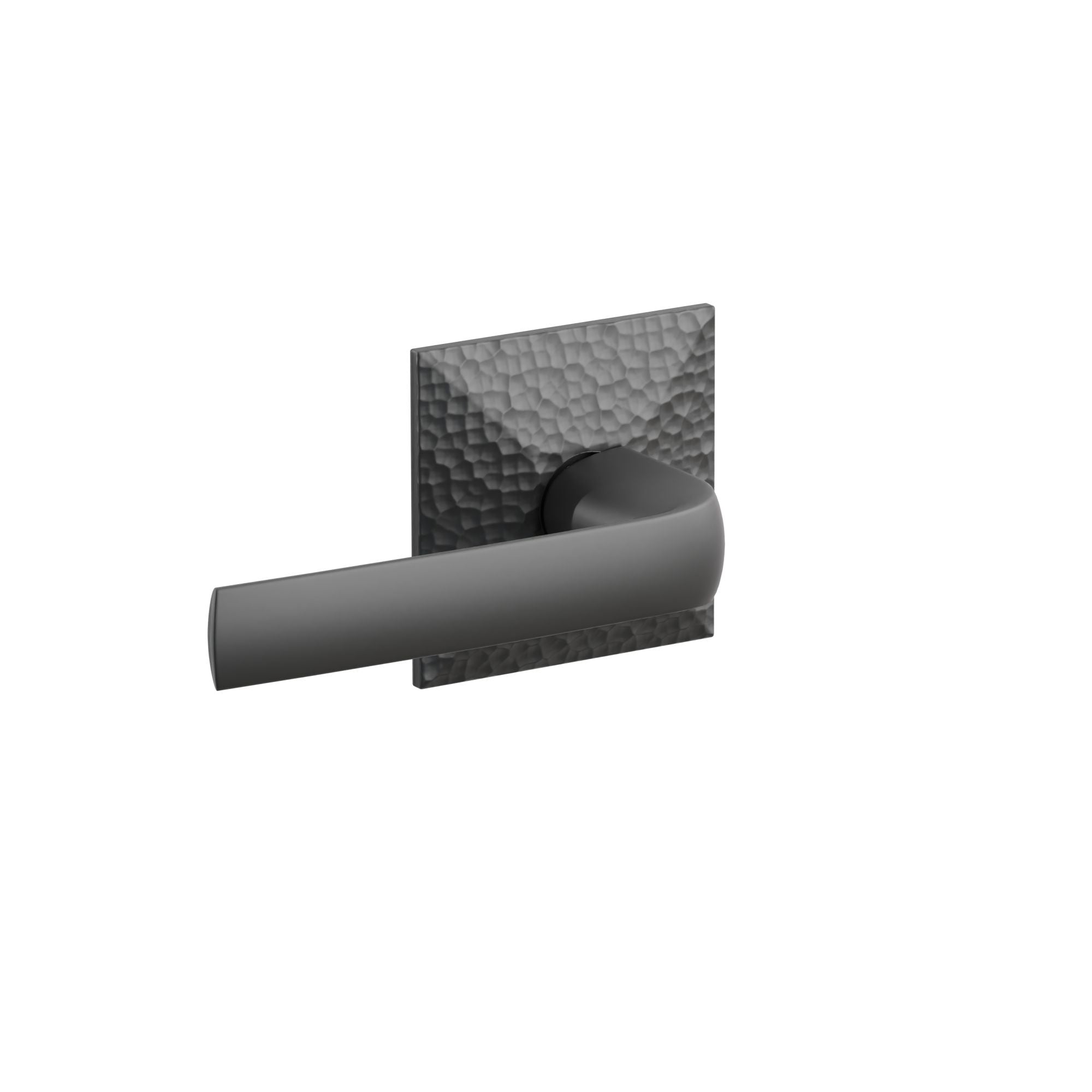 Emtek Concealed Fastener Spencer Lever Set With Hammered Rosette