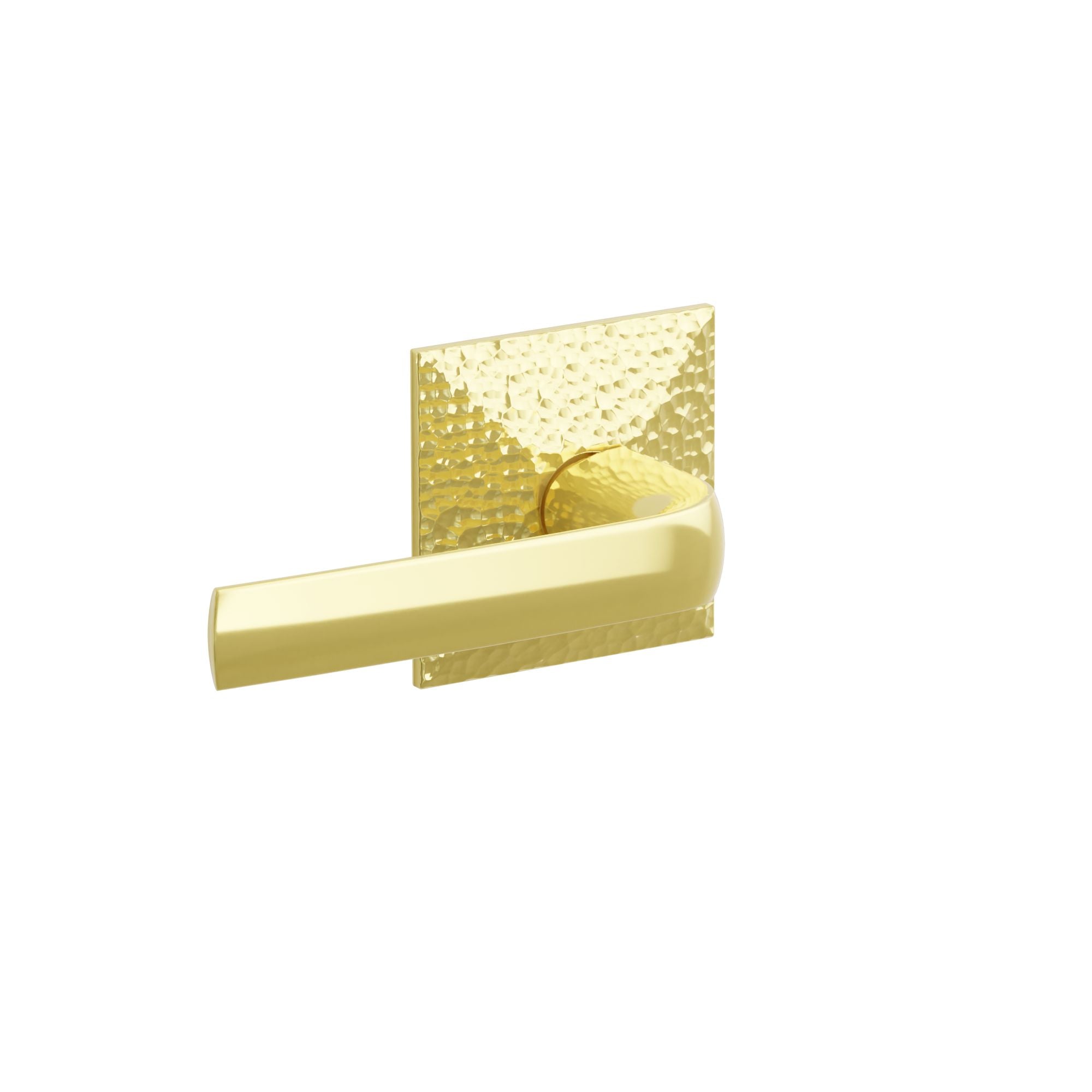 Emtek Concealed Fastener Spencer Lever Set With Hammered Rosette