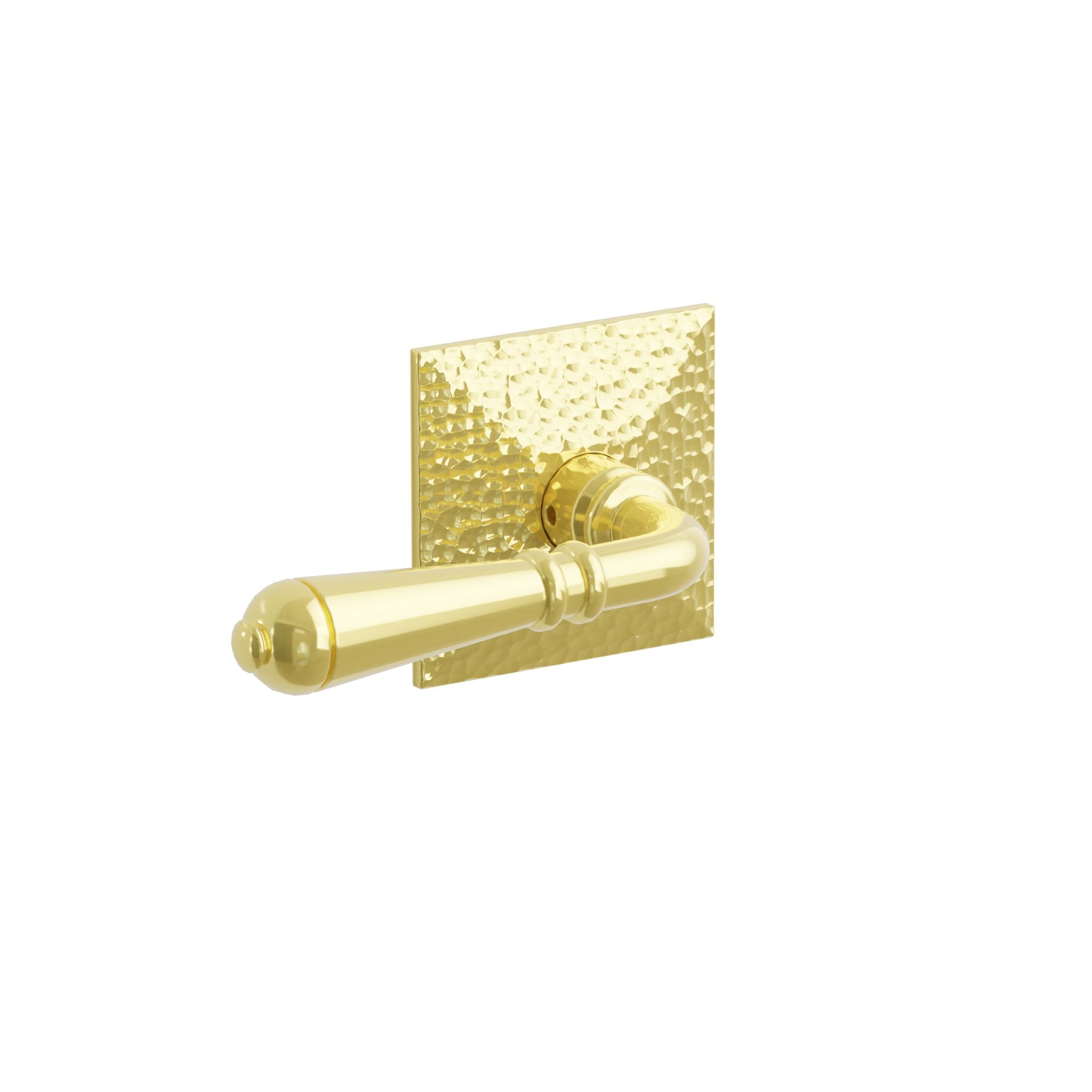 Emtek Concealed Fastener Turino Lever Set With Hammered Rosette