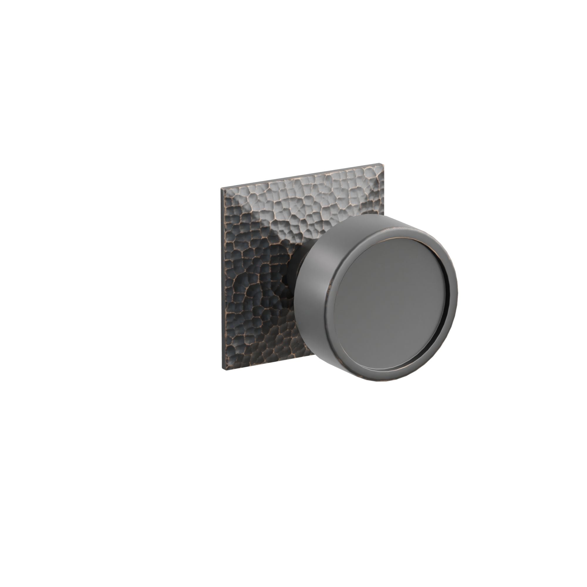 Emtek Verve Knob Set with Hammered Rosette