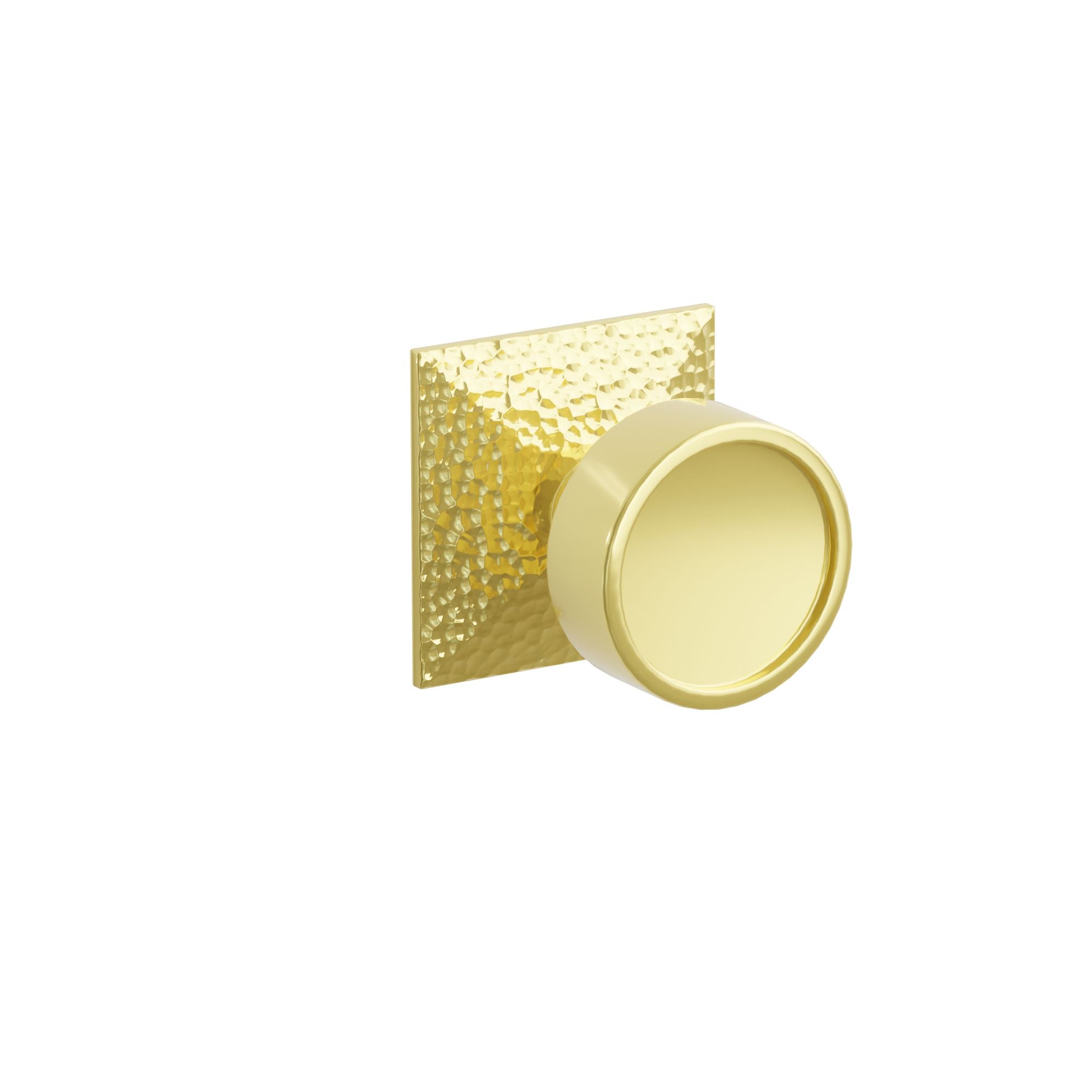 Emtek Concealed Fastener Verve Knob Set With Hammered Rosette