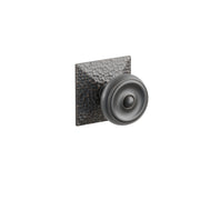 Emtek Waverly Knob Set with Hammered Rosette