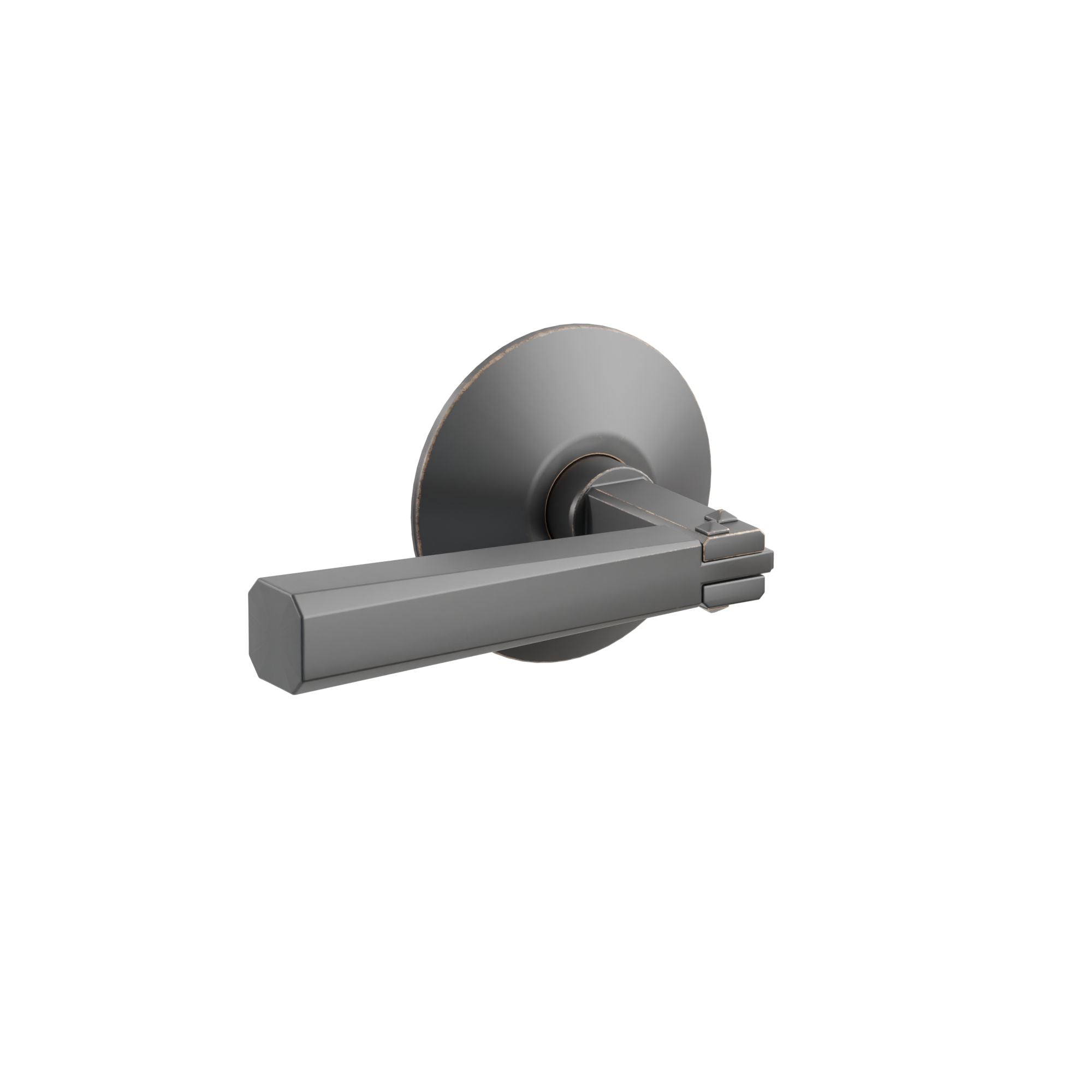 Emtek Arts & Crafts Lever Set with Modern Rosette