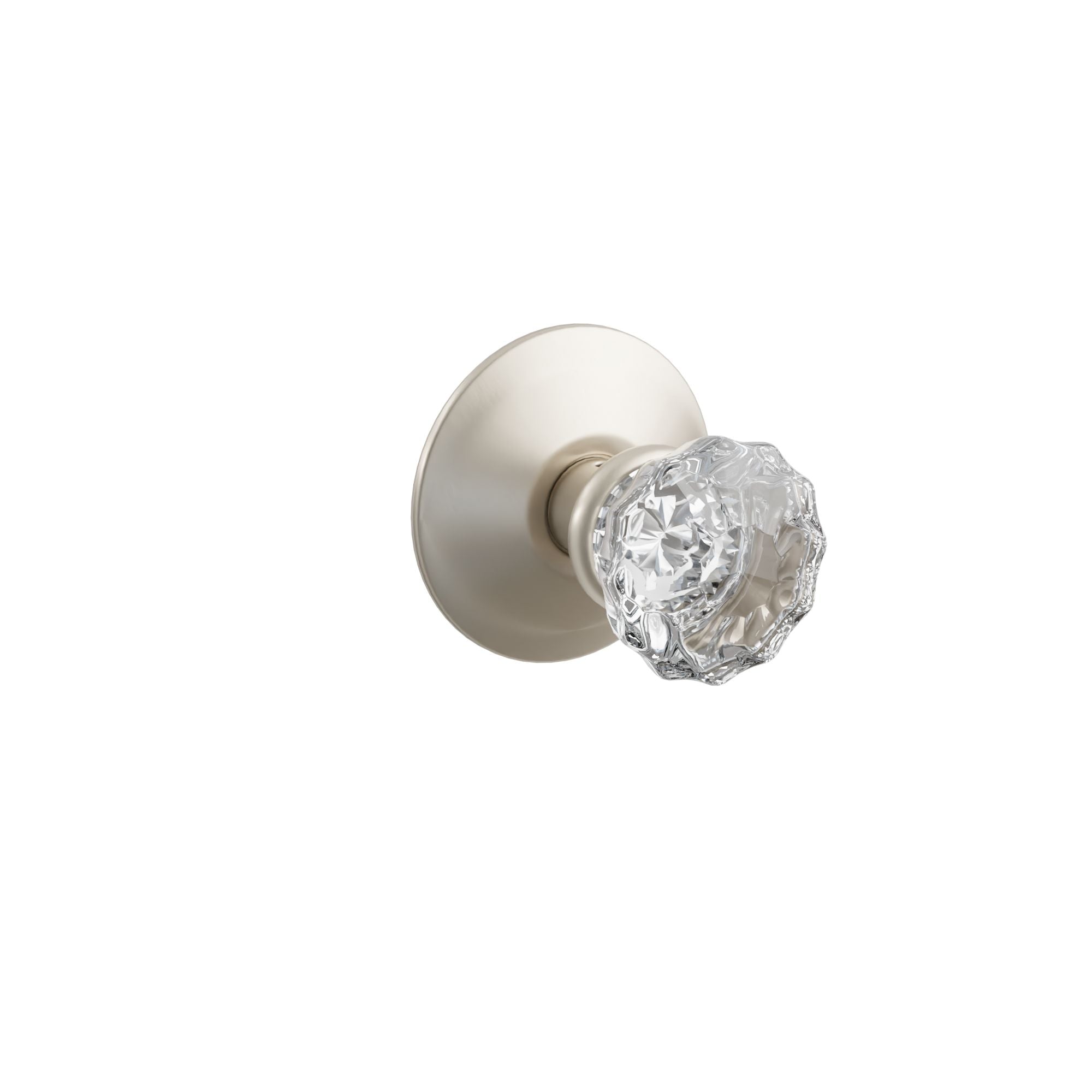 Emtek Concealed Fastener Astoria Glass Knob Set With Modern Rosette