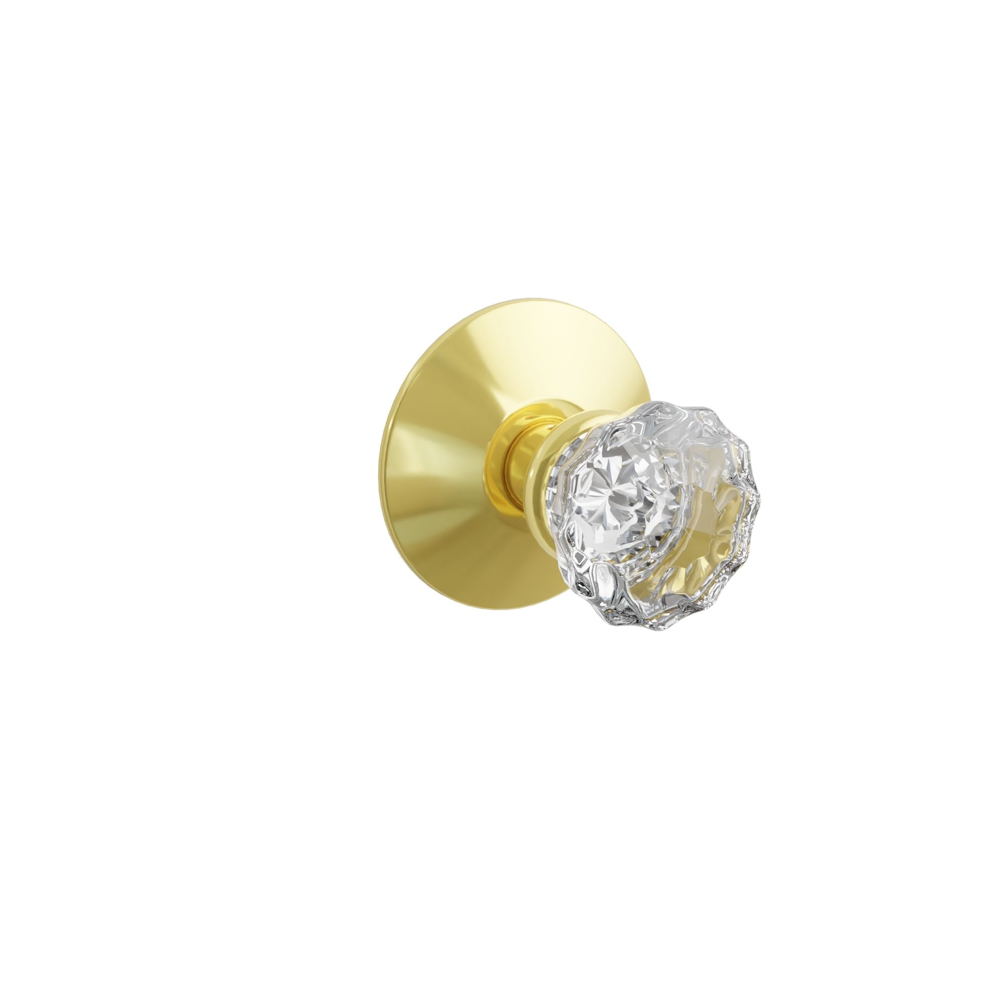 Emtek Concealed Fastener Astoria Glass Knob Set With Modern Rosette