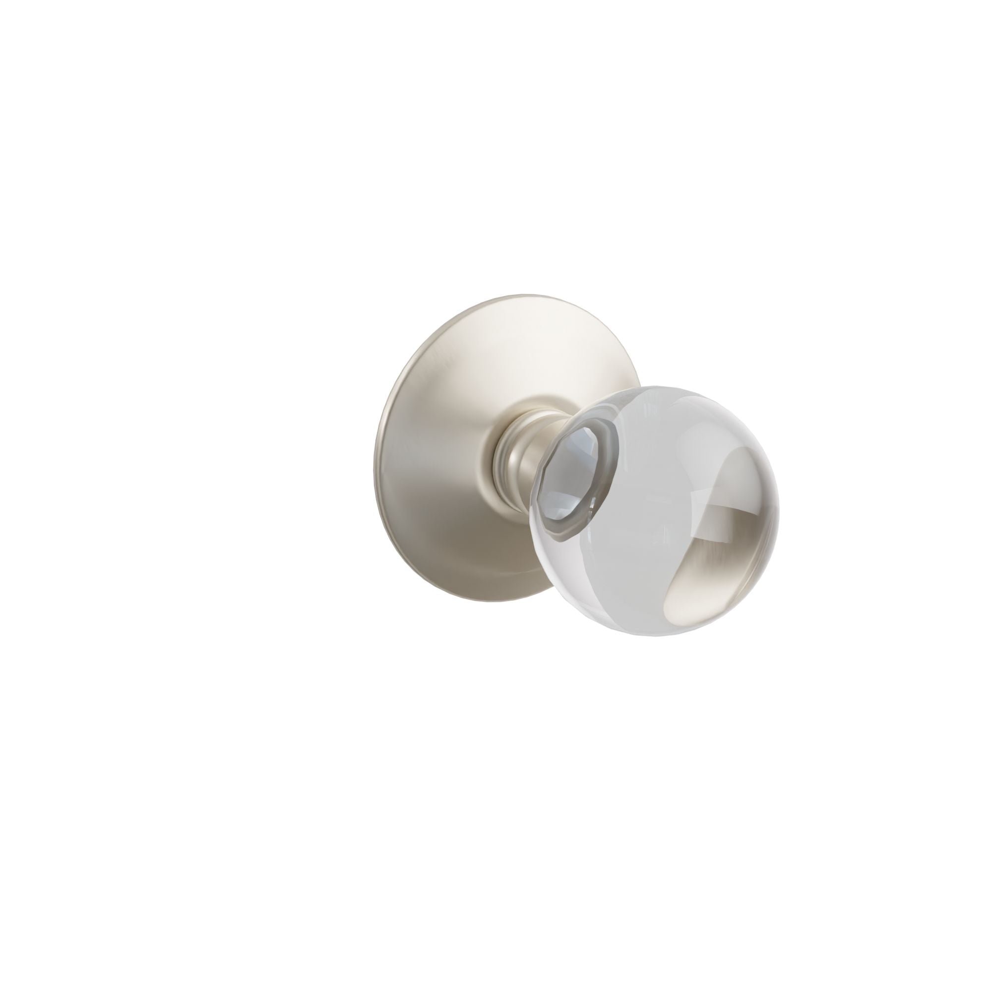 Emtek Concealed Fastener Bristol Glass Knob Set With Modern Rosette