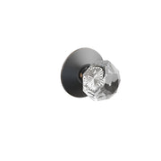 Emtek Diamond Glass Knob Set with Modern Rosette
