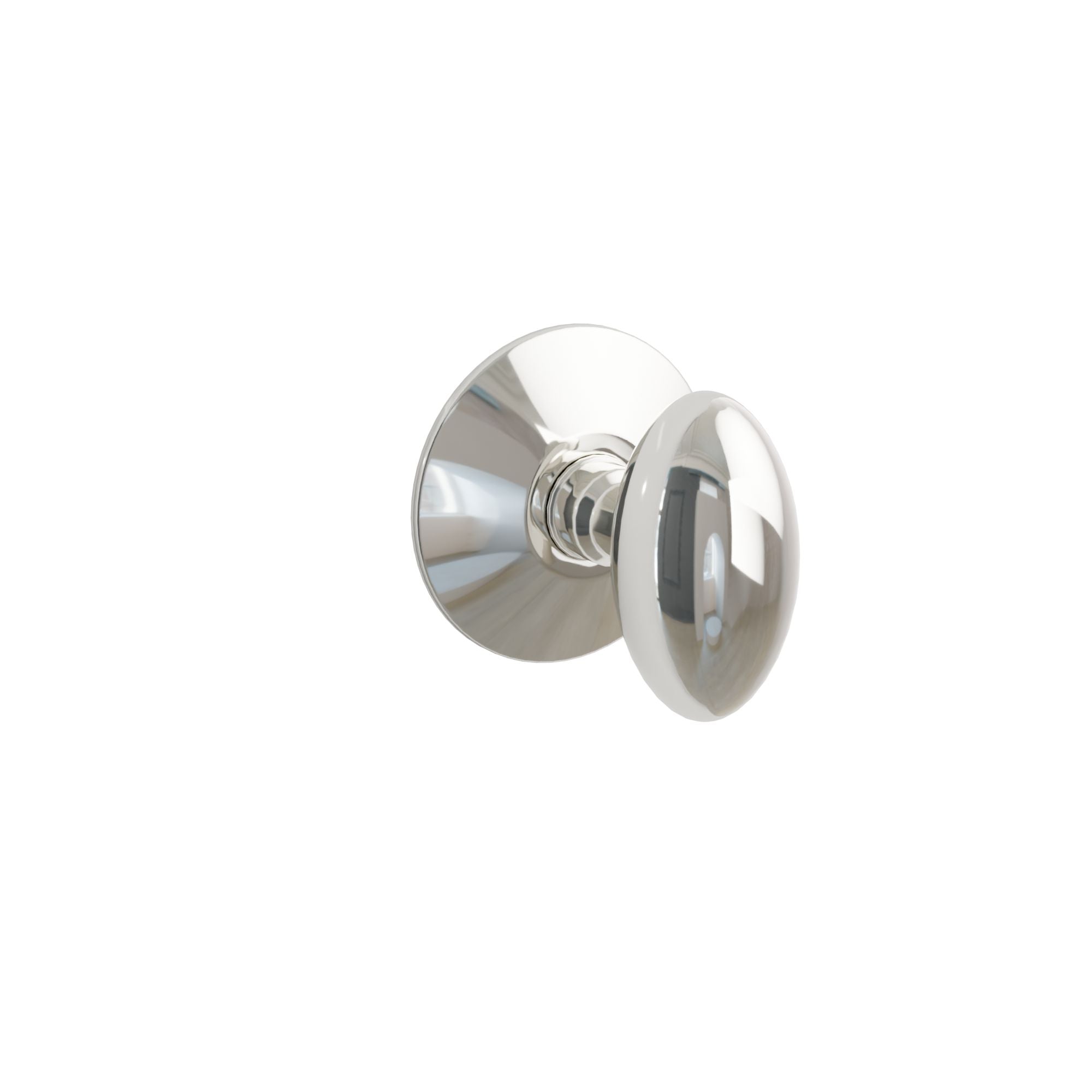 Emtek Concealed Fastener Egg Knob Set With Modern Rosette