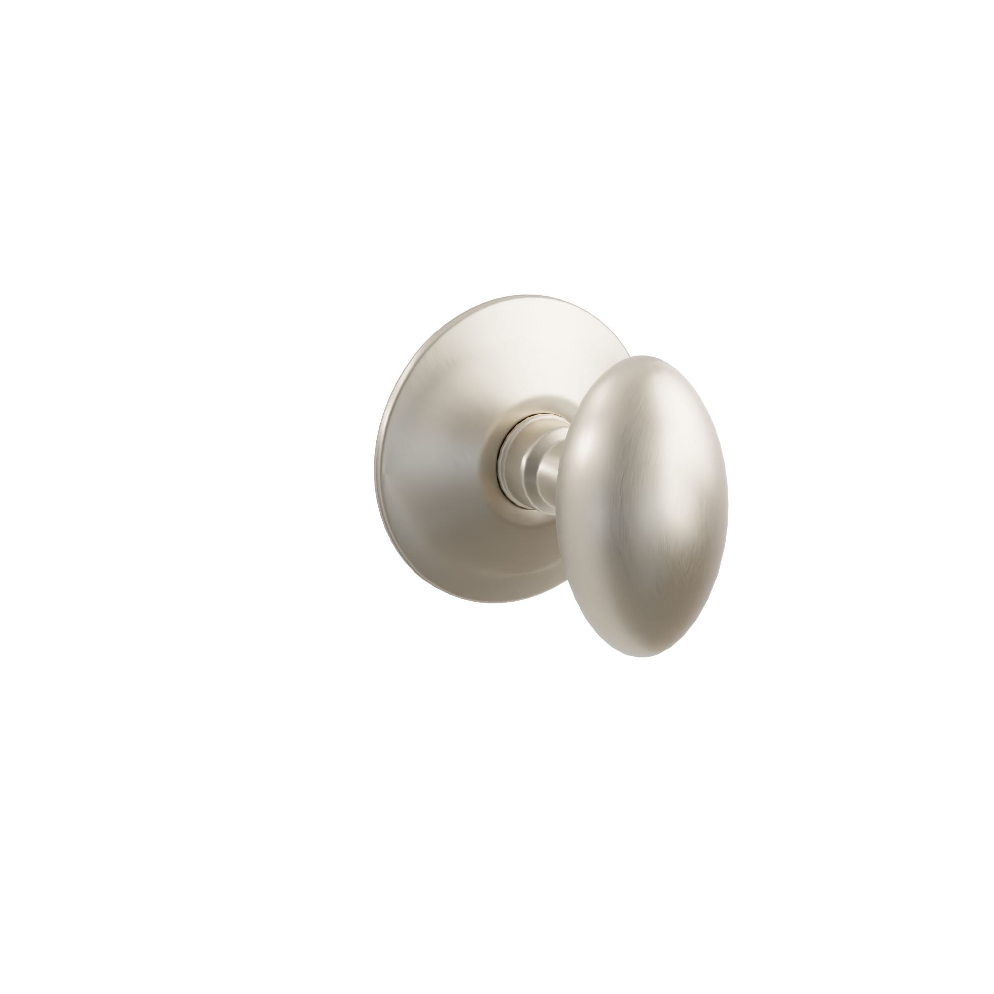 Emtek Concealed Fastener Egg Knob Set With Modern Rosette