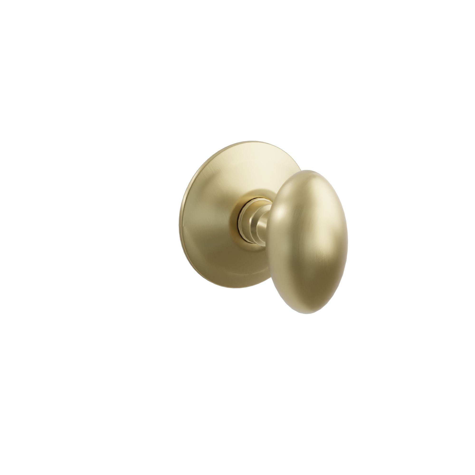 Emtek Concealed Fastener Egg Knob Set With Modern Rosette