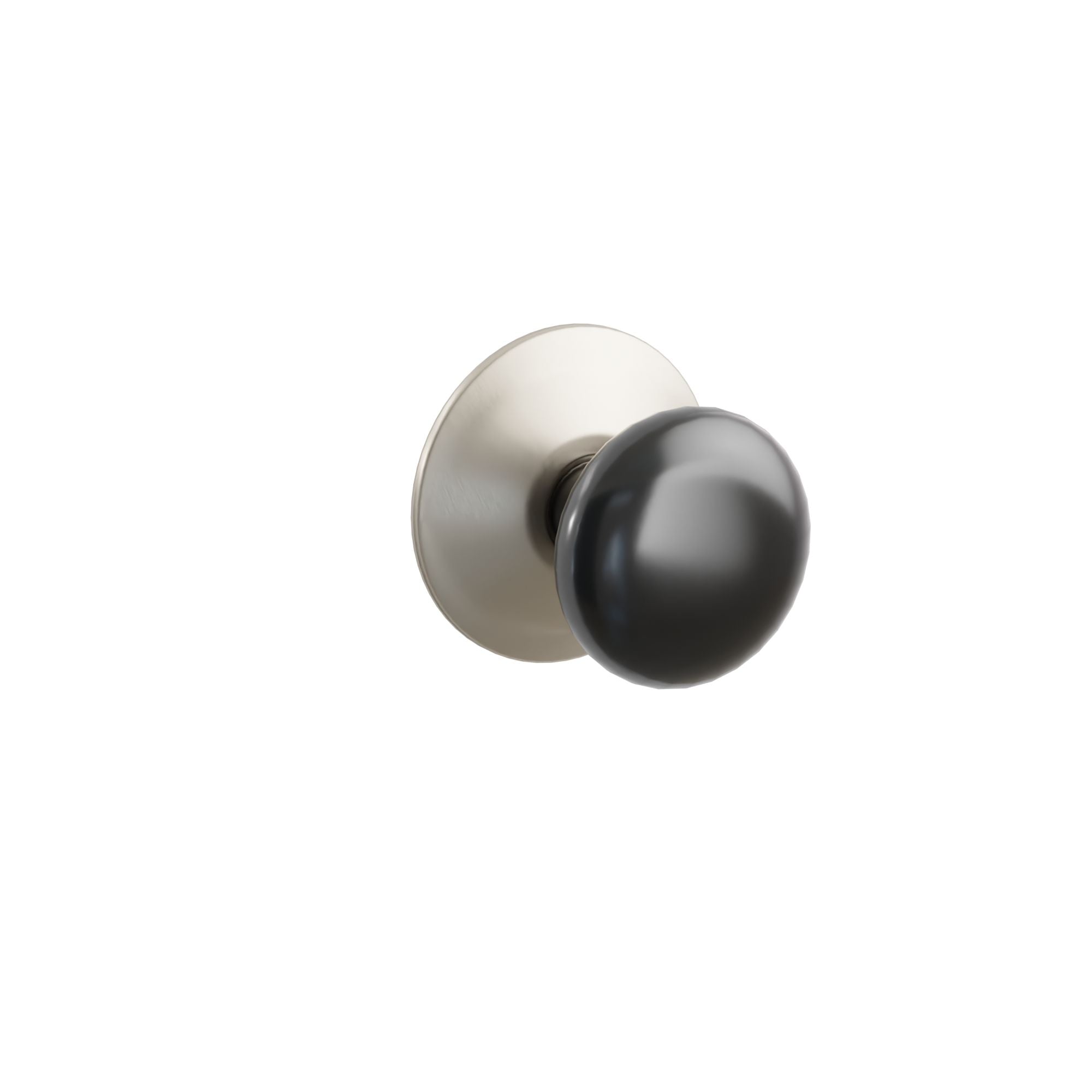 Emtek Ebony Porcelain Knob Set with Modern Rosette