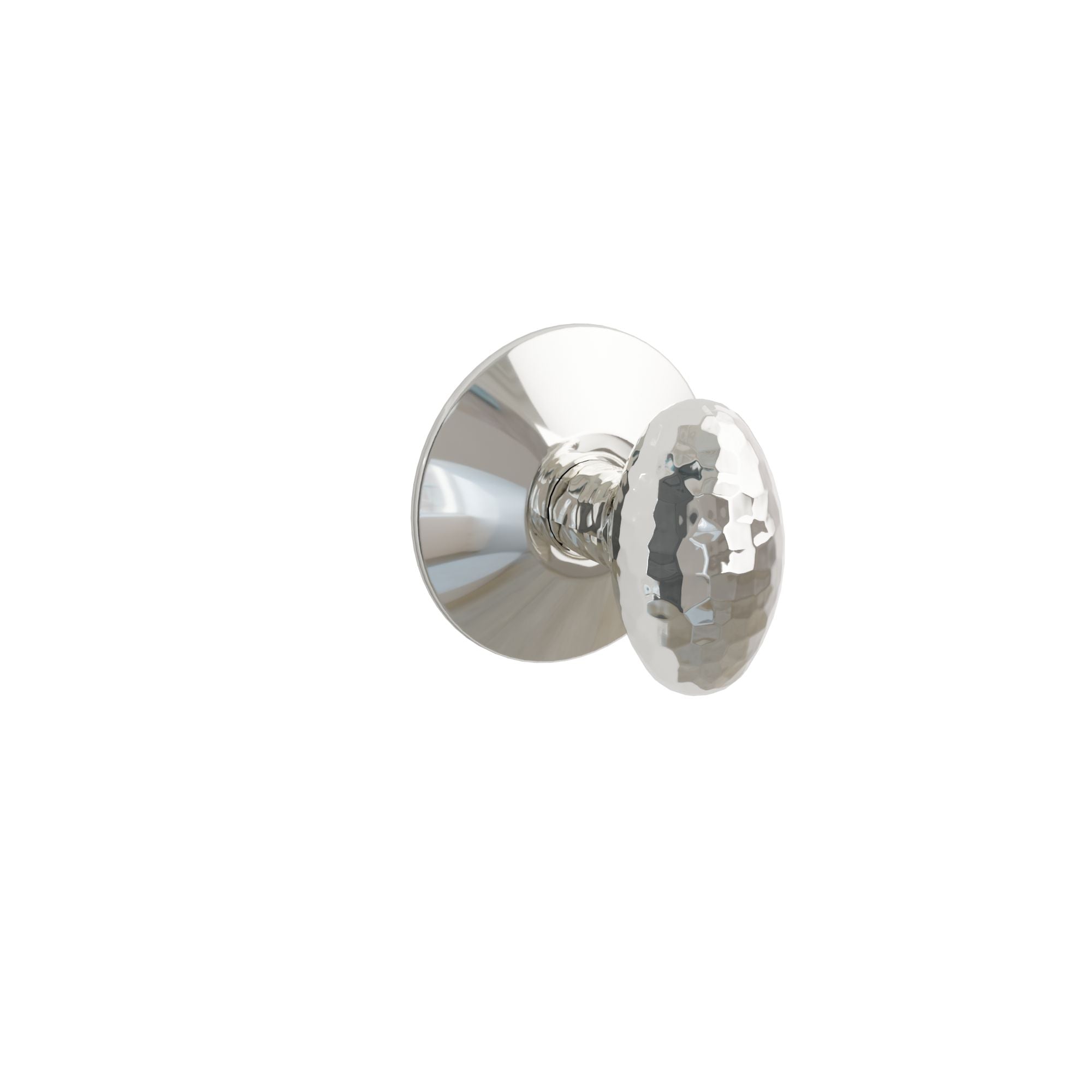 Emtek Concealed Fastener Hammered Egg Knob Set With Modern Rosette