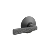 Emtek Concealed Fastener Hammered Lever Set With Modern Rosette