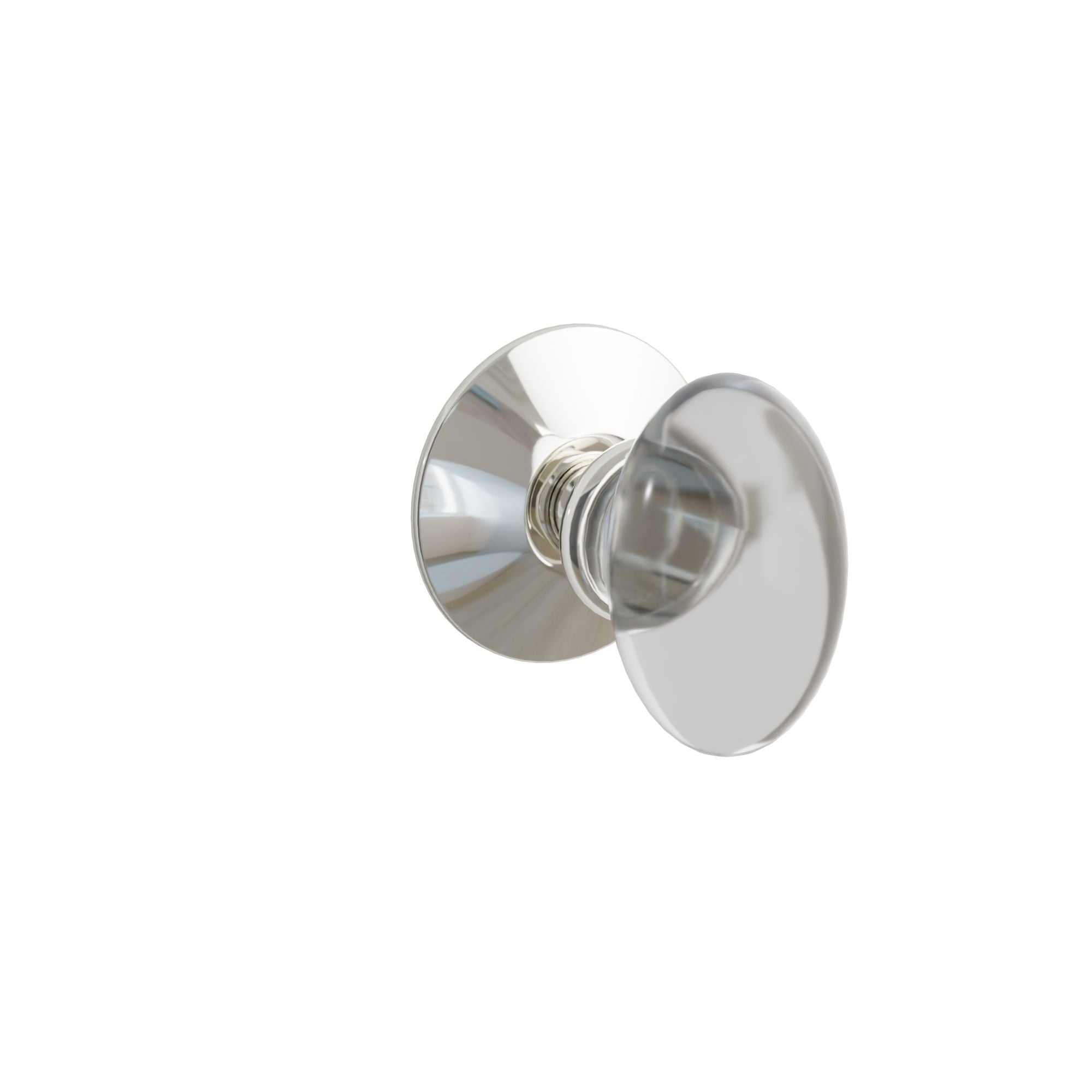 Emtek Concealed Fastener Hampton Glass Knob Set With Modern Rosette