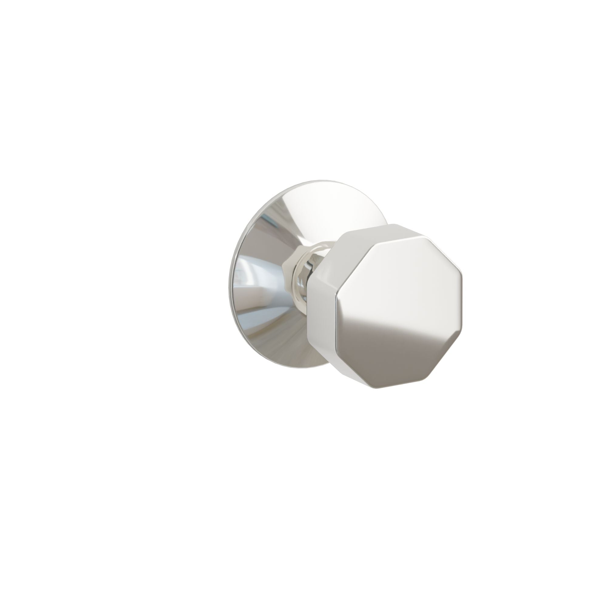 Emtek Octagon Knob Set with Modern Rosette