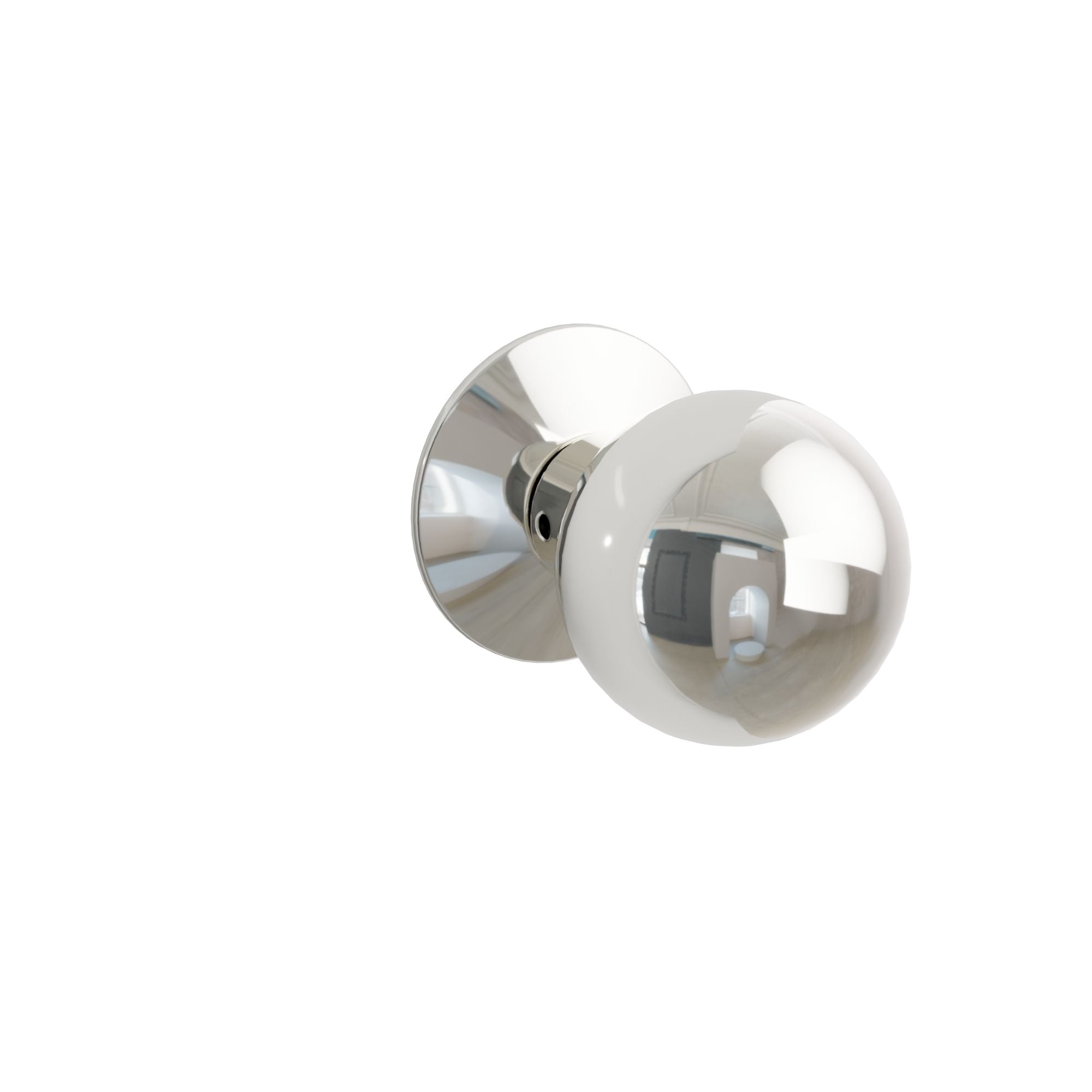 Emtek Concealed Fastener Orb Knob Set With Modern Rosette