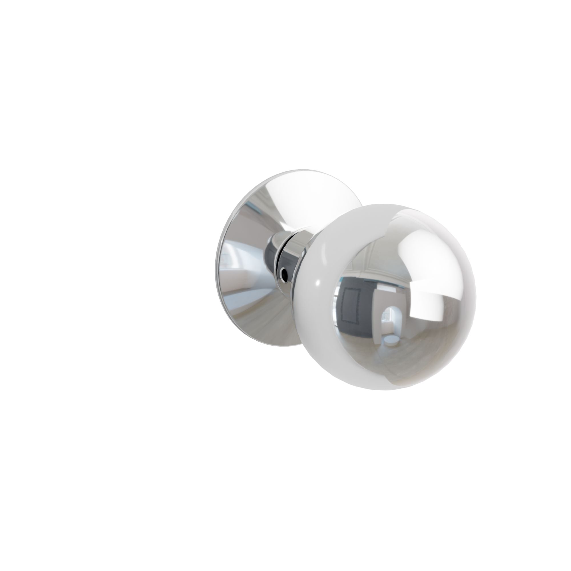 Emtek Concealed Fastener Orb Knob Set With Modern Rosette