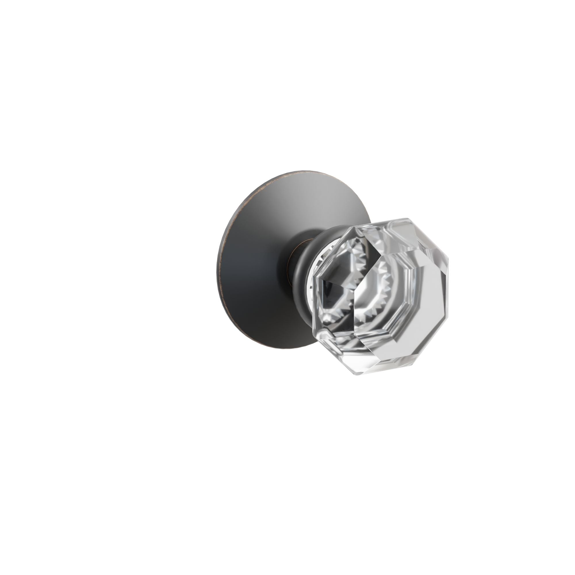 Emtek Old Town Knob Set with Modern Rosette