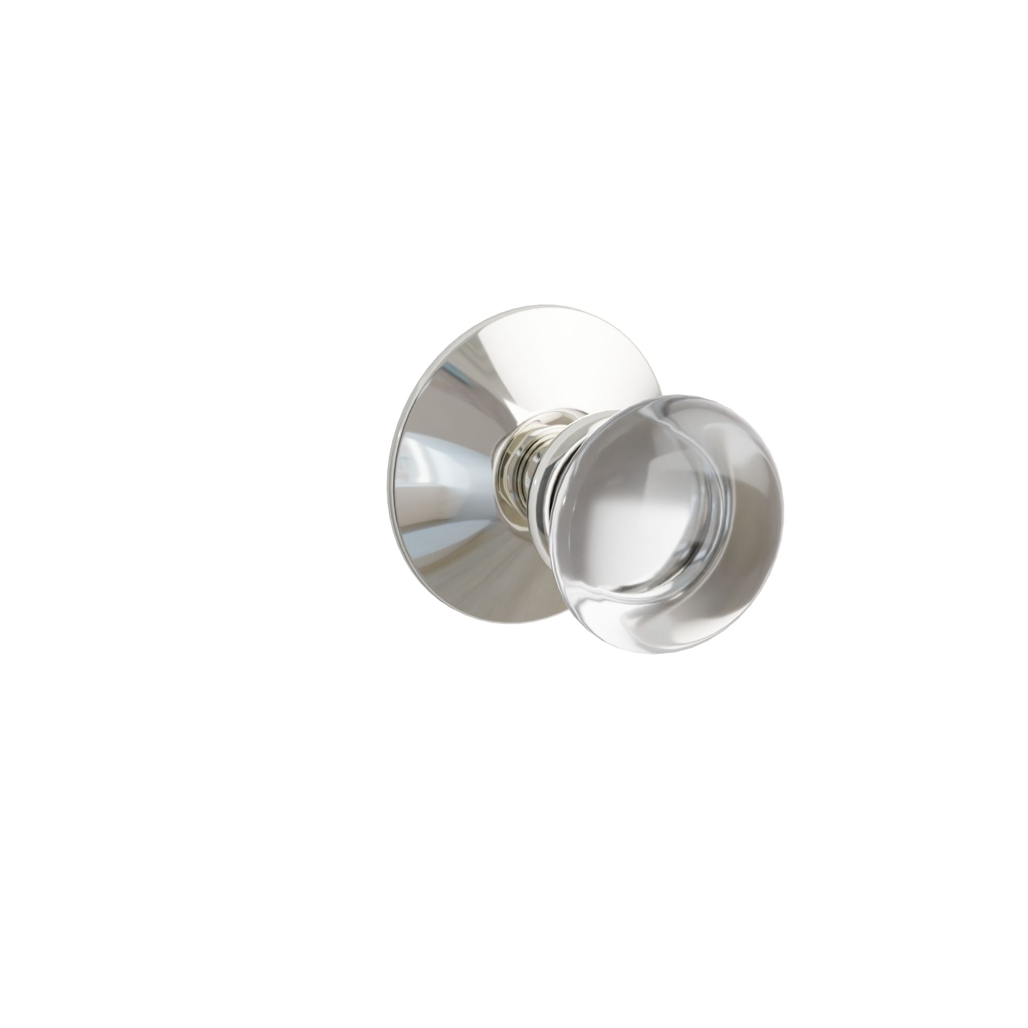 Emtek Concealed Fastener Providence Glass Knob Set With Modern Rosette