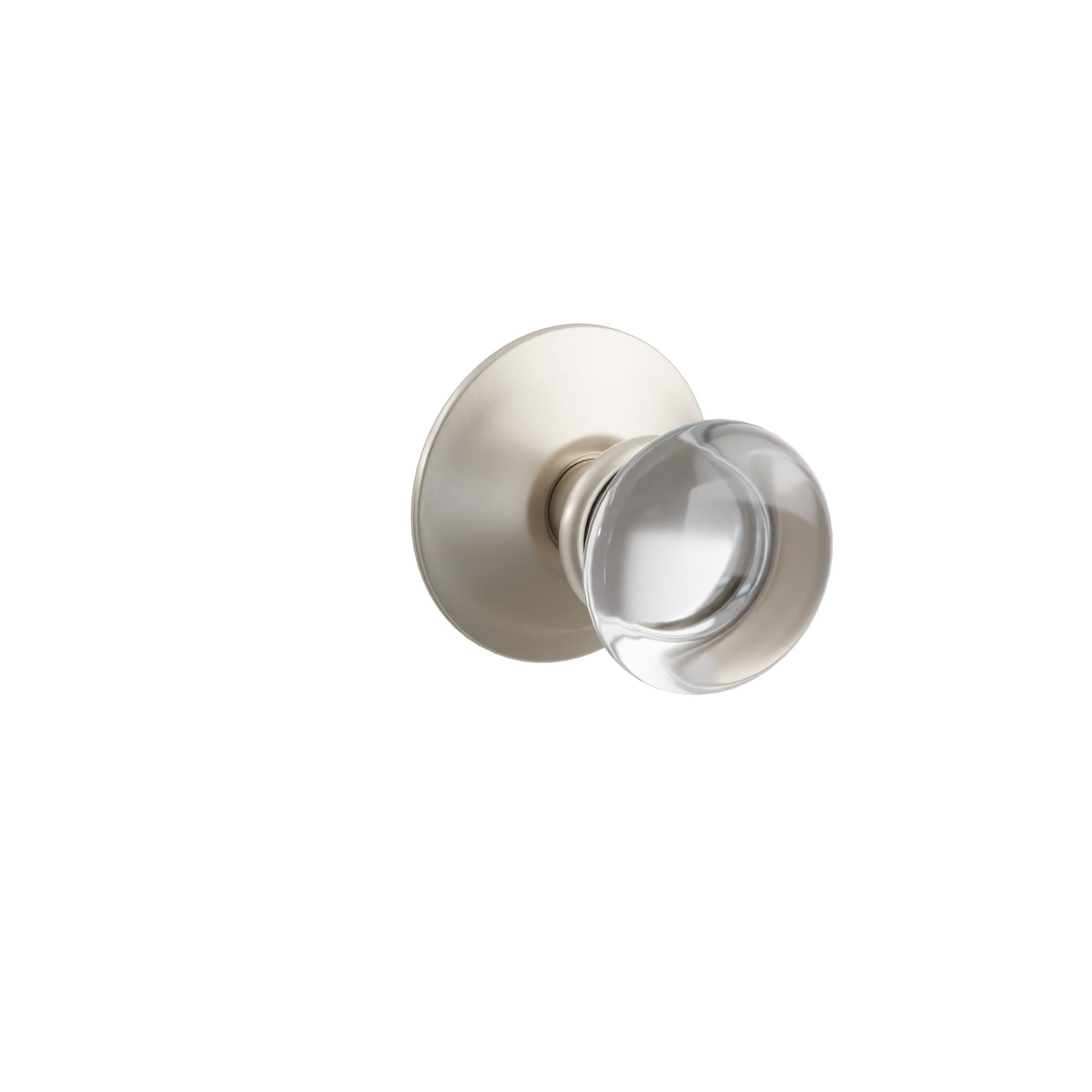 Emtek Concealed Fastener Providence Glass Knob Set With Modern Rosette