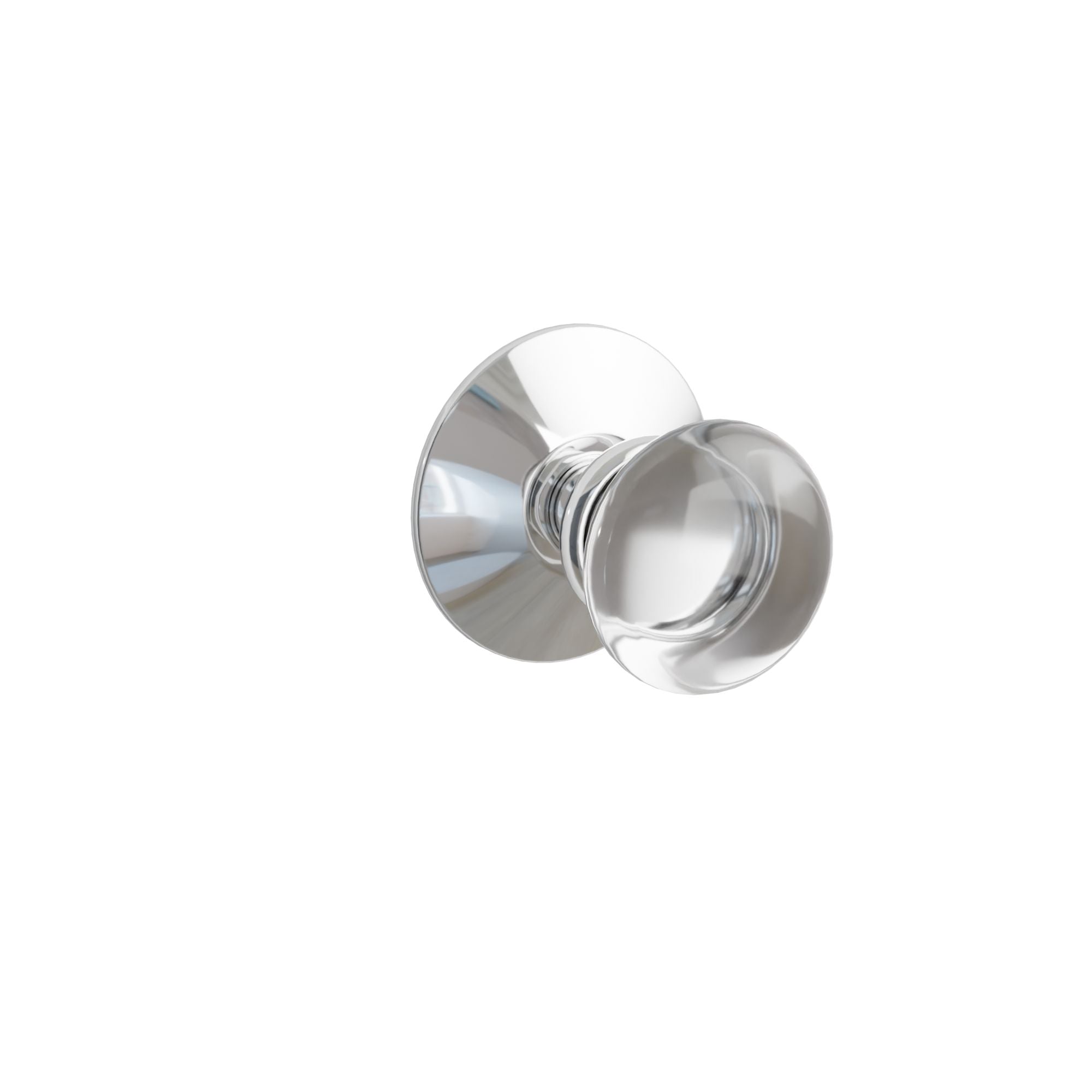 Emtek Concealed Fastener Providence Glass Knob Set With Modern Rosette