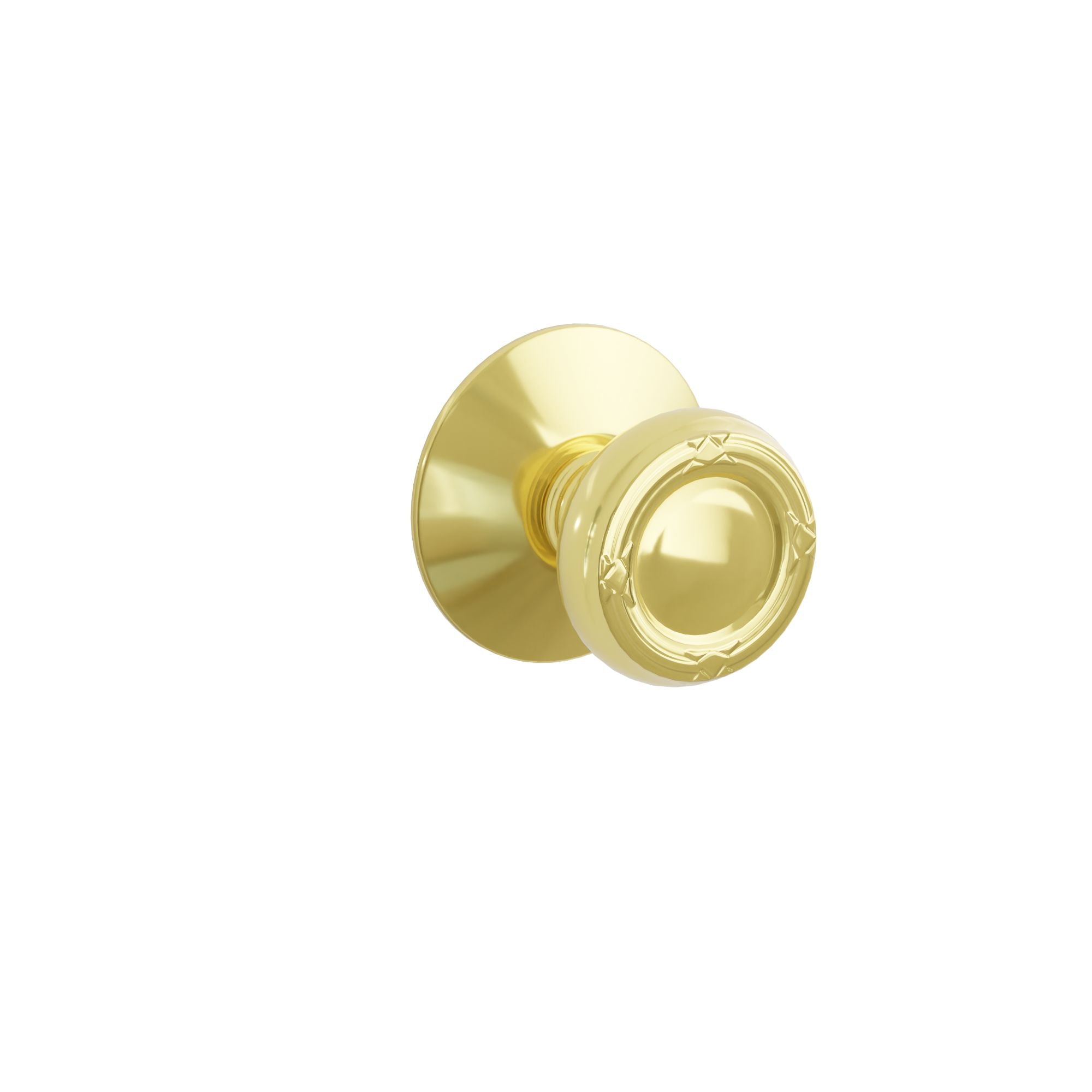 Emtek Concealed Fastener Ribbon & Reed Knob Set With Modern Rosette