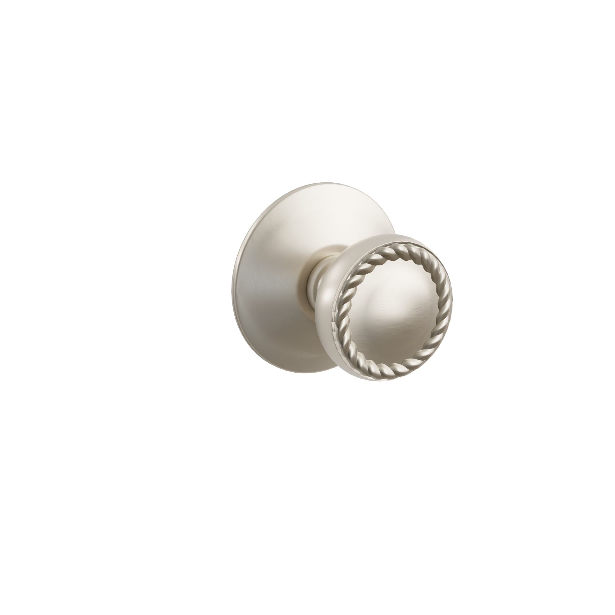 Emtek Concealed Fastener Rope Knob Set With Modern Rosette