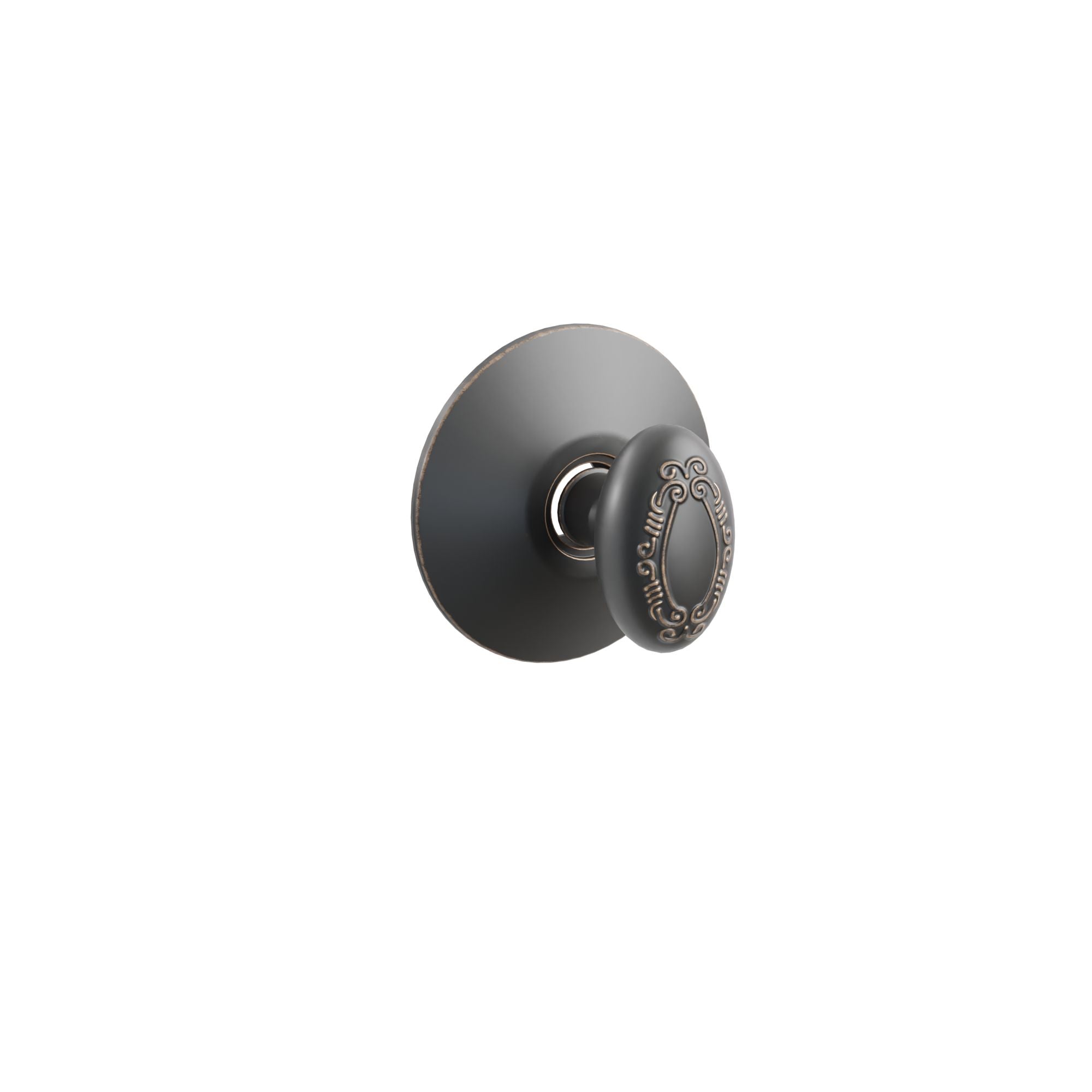 Emtek Concealed Fastener Victoria Knob Set With Modern Rosette