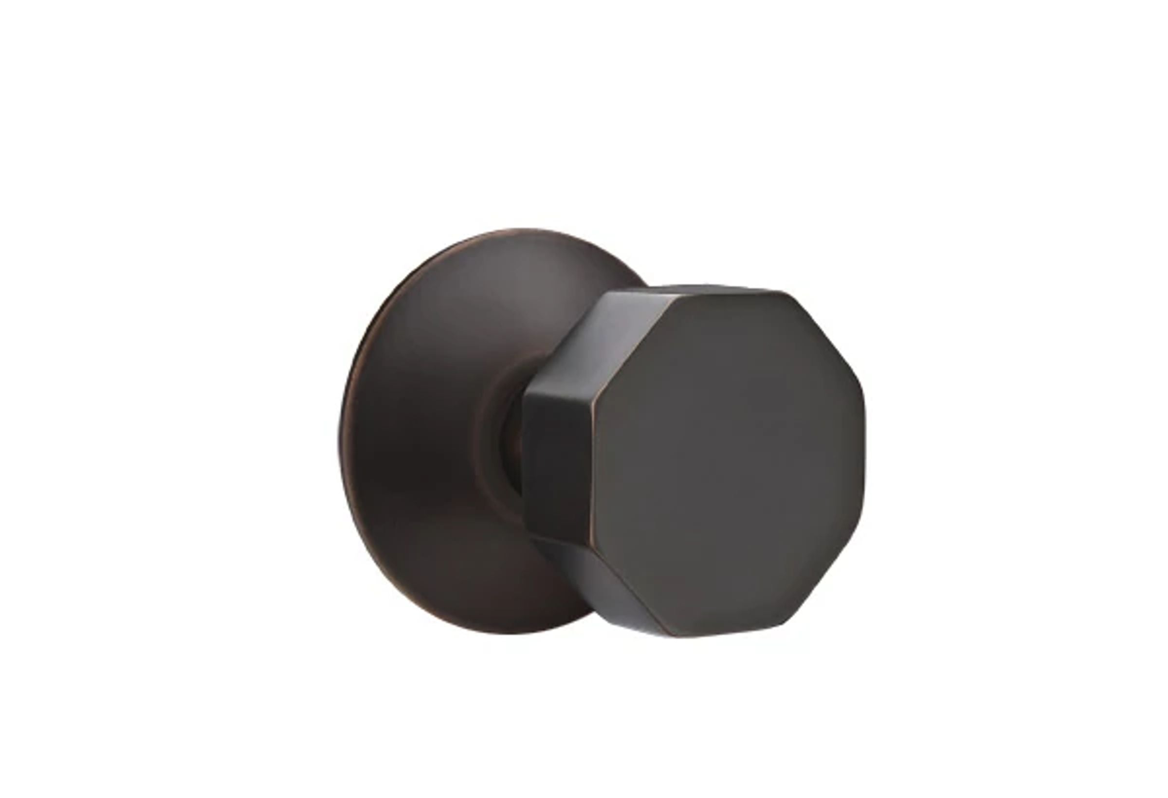 Emtek Octagon Knob Set with Modern Rosette