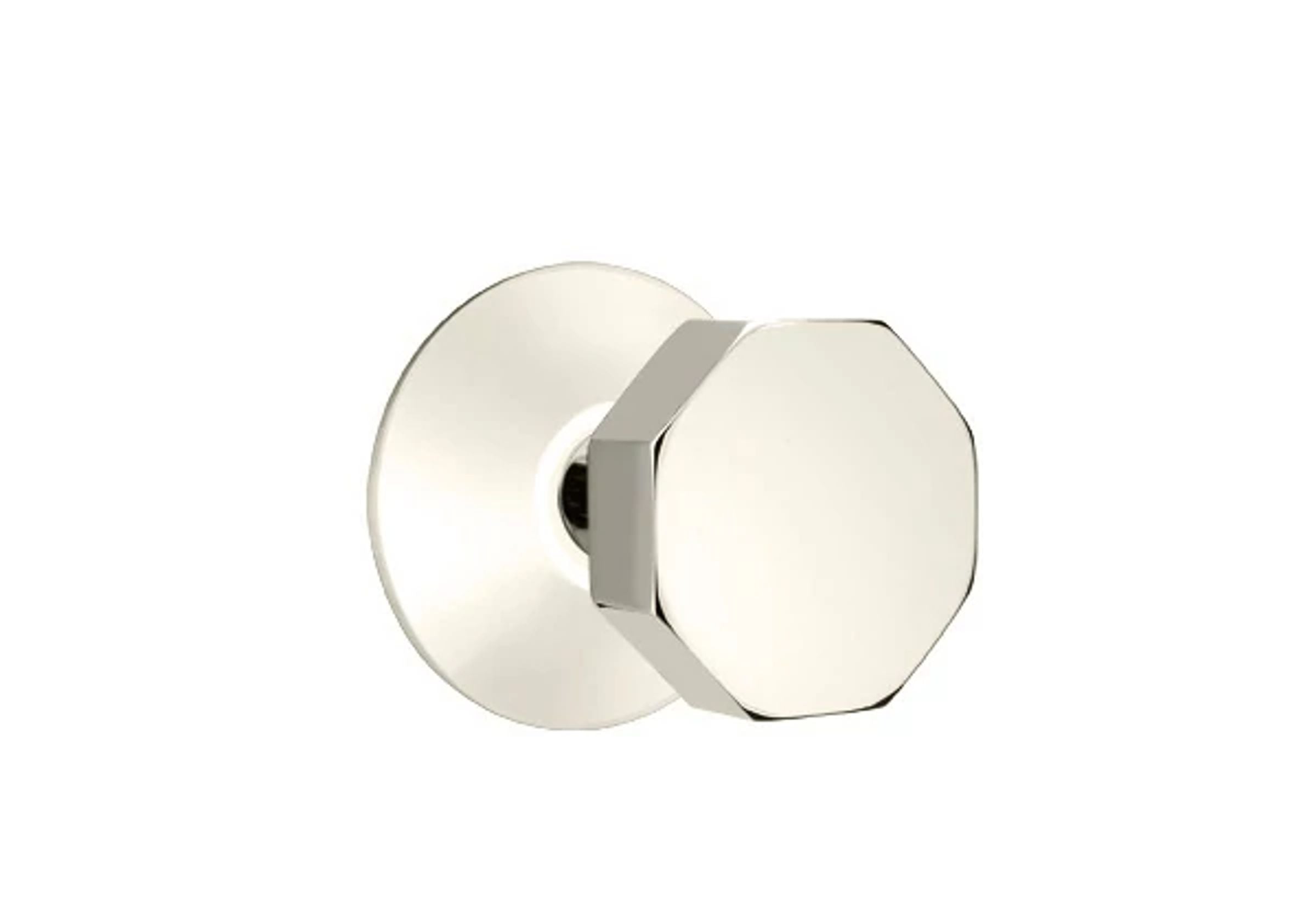 Emtek Octagon Knob Set with Modern Rosette