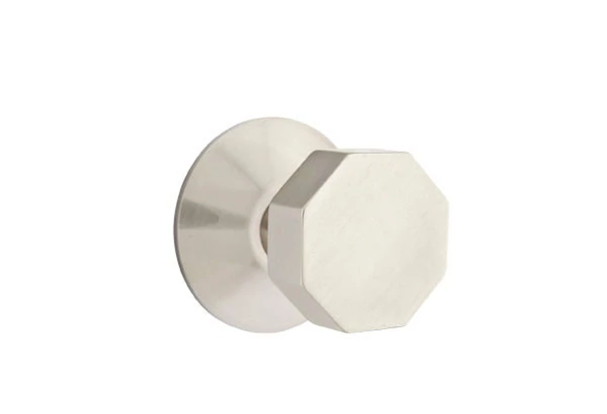 Emtek Concealed Fastener Octagon Knob Set with Modern Rosette